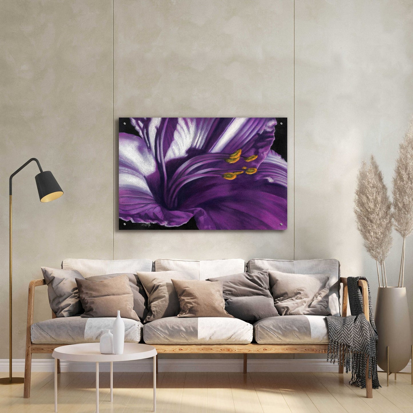 Epic Art 'Amethyst' by Barbara Keith, Acrylic Glass Wall Art,36x24