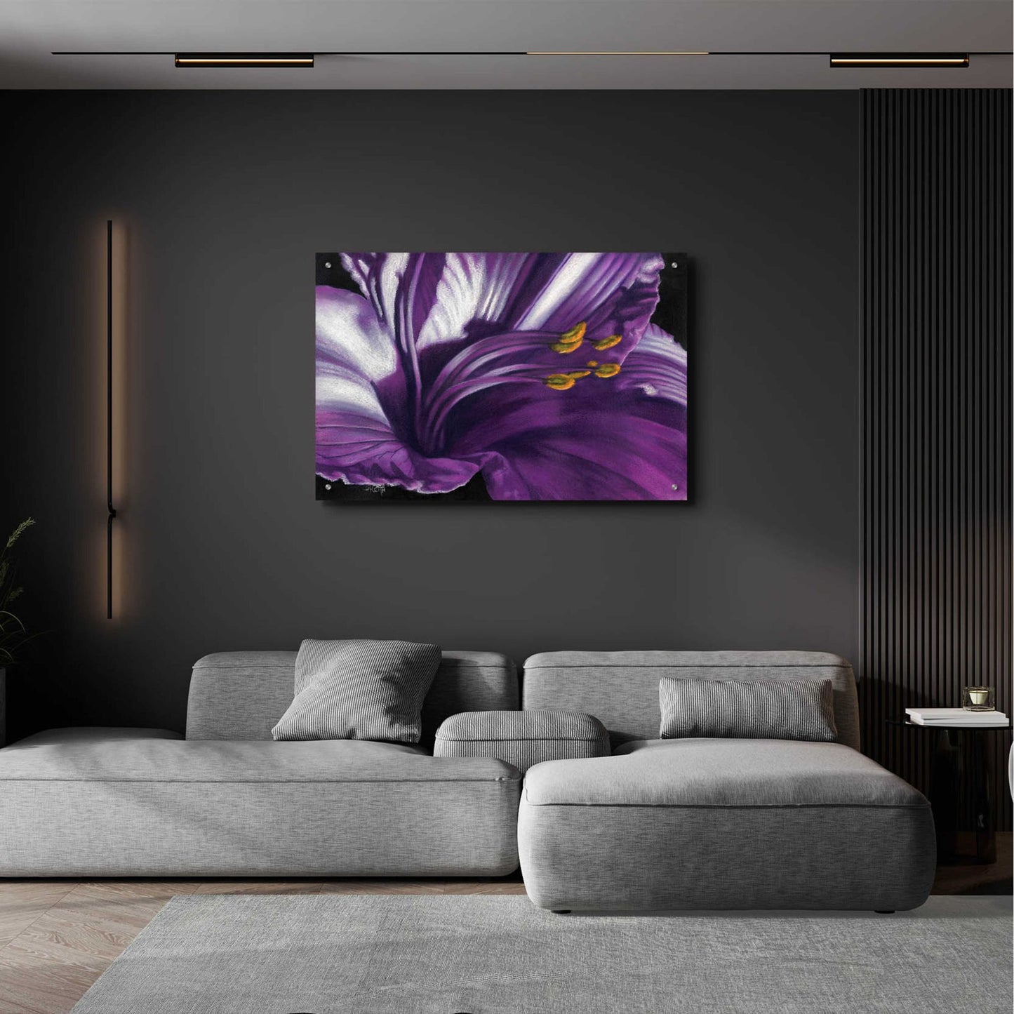 Epic Art 'Amethyst' by Barbara Keith, Acrylic Glass Wall Art,36x24