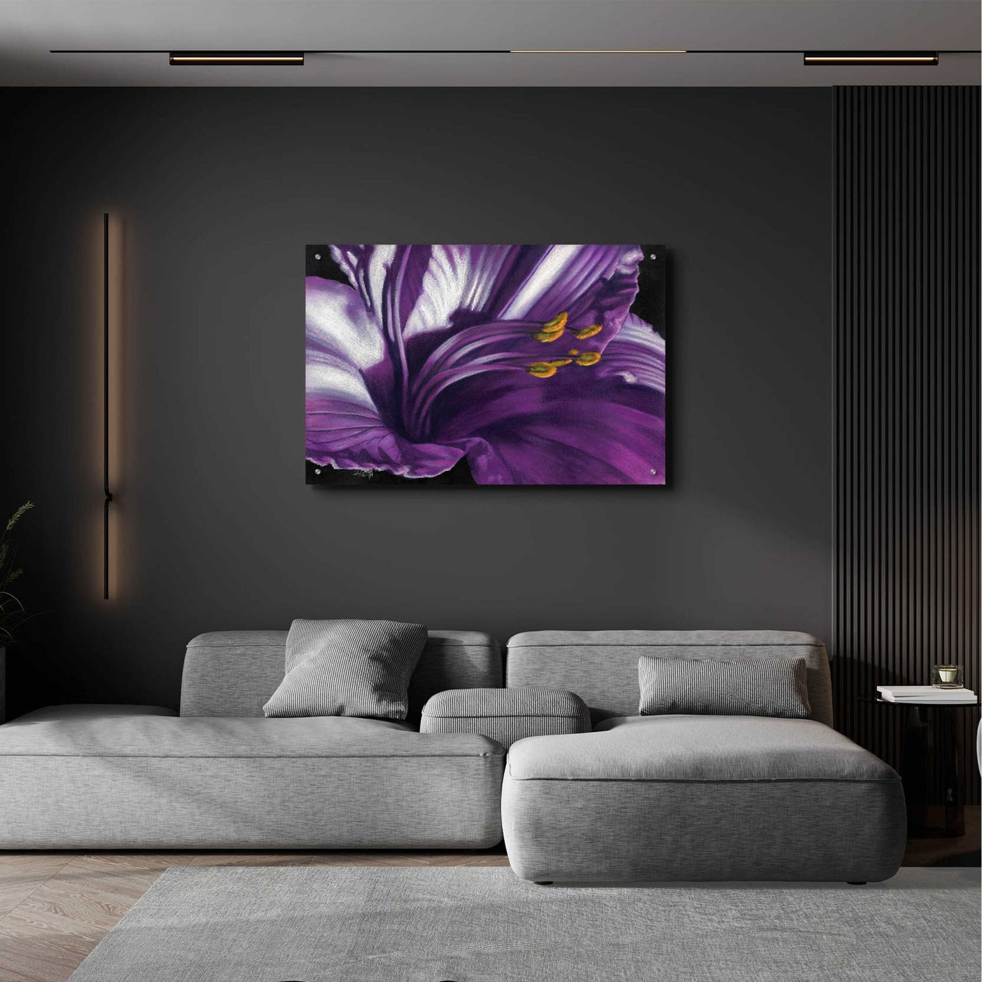 Epic Art 'Amethyst' by Barbara Keith, Acrylic Glass Wall Art,36x24