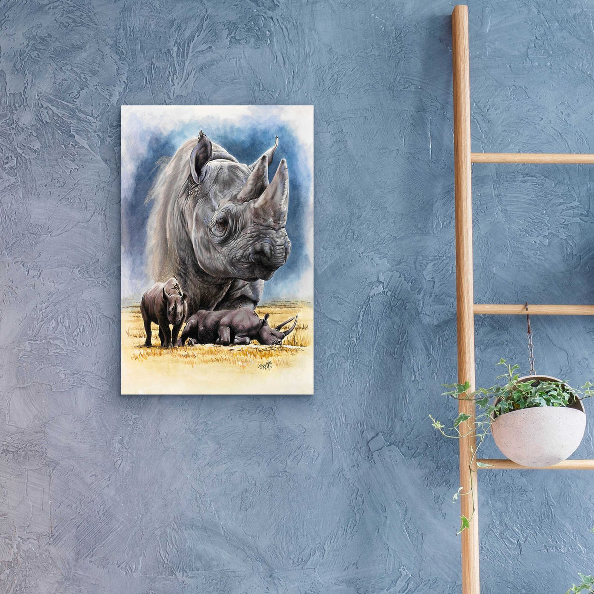 Precarious by Barbara Keith - 16x24 acrylic wall art in a room