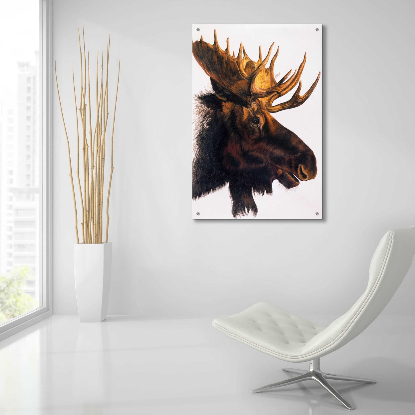 Epic Art 'Bullwinkle' by Barbara Keith, Acrylic Glass Wall Art,24x36