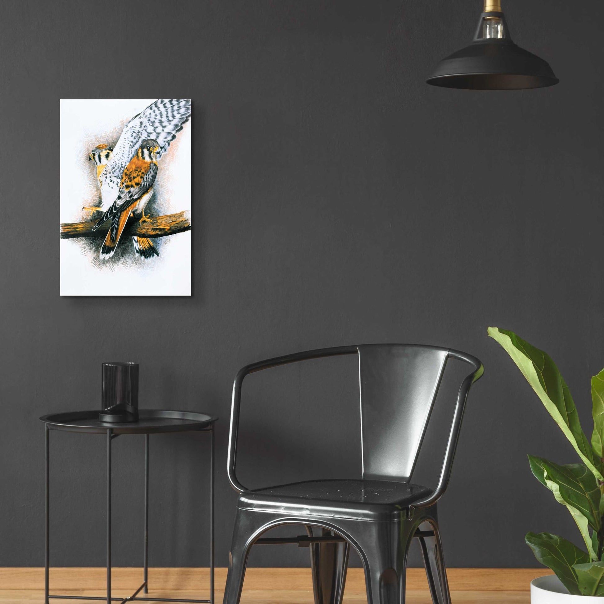 Epic Art 'Elegant Raptor' by Barbara Keith, Acrylic Glass Wall Art,16x24