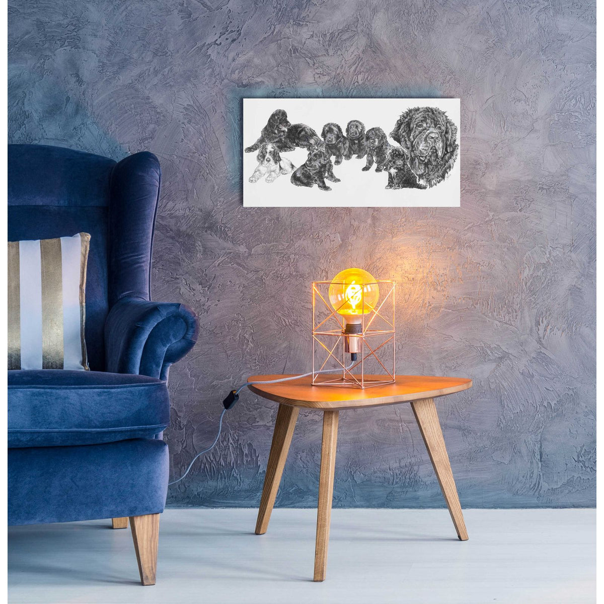 Growing Up Newfoundland by Barbara Keith - 24x12 acrylic wall art in a room