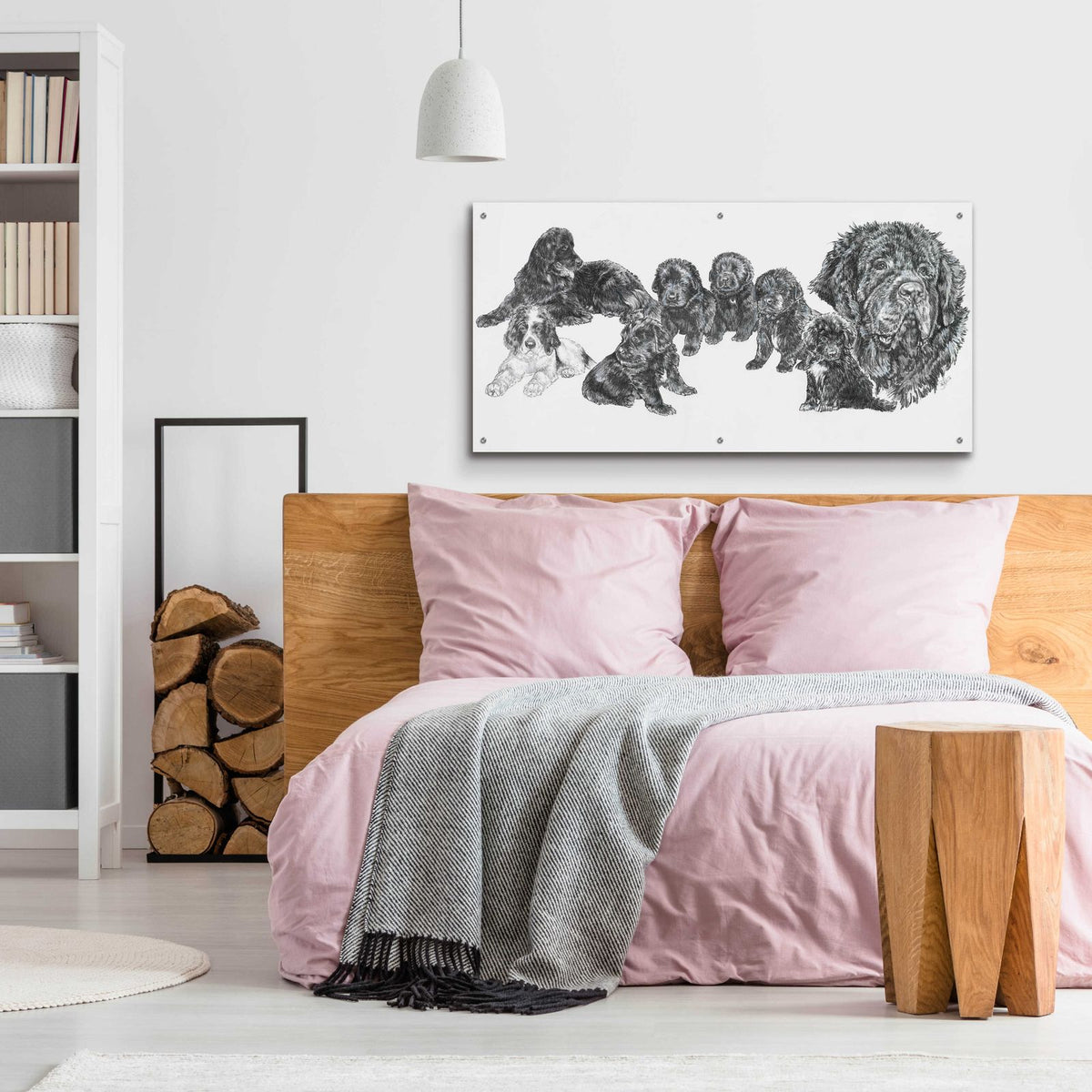 Growing Up Newfoundland by Barbara Keith - 48x24 acrylic wall art in a room