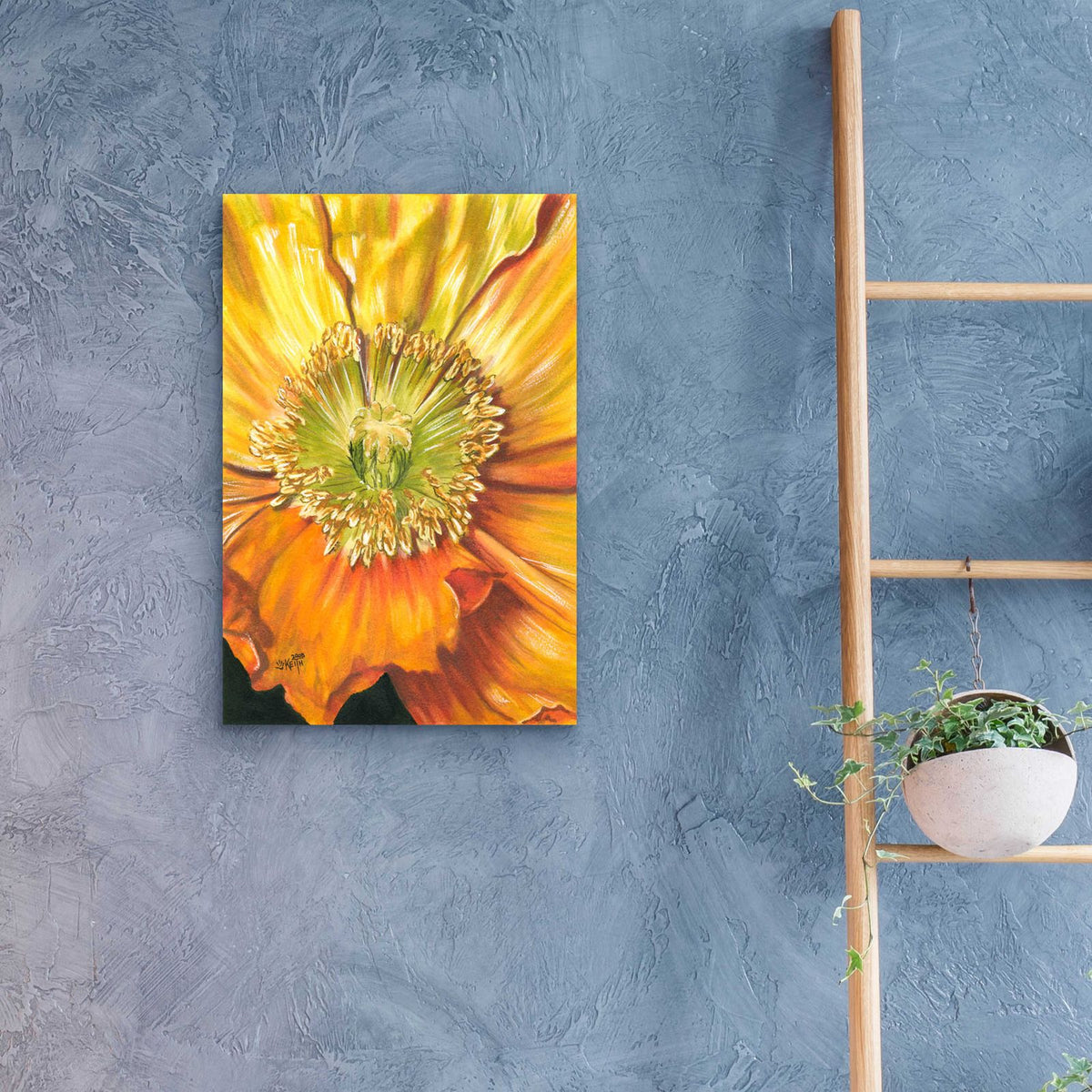 Sunburst by Barbara Keith - 16x24 acrylic wall art in a room