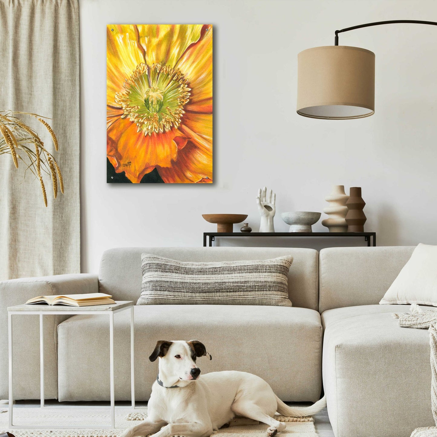 Epic Art 'Sunburst' by Barbara Keith, Acrylic Glass Wall Art,24x36