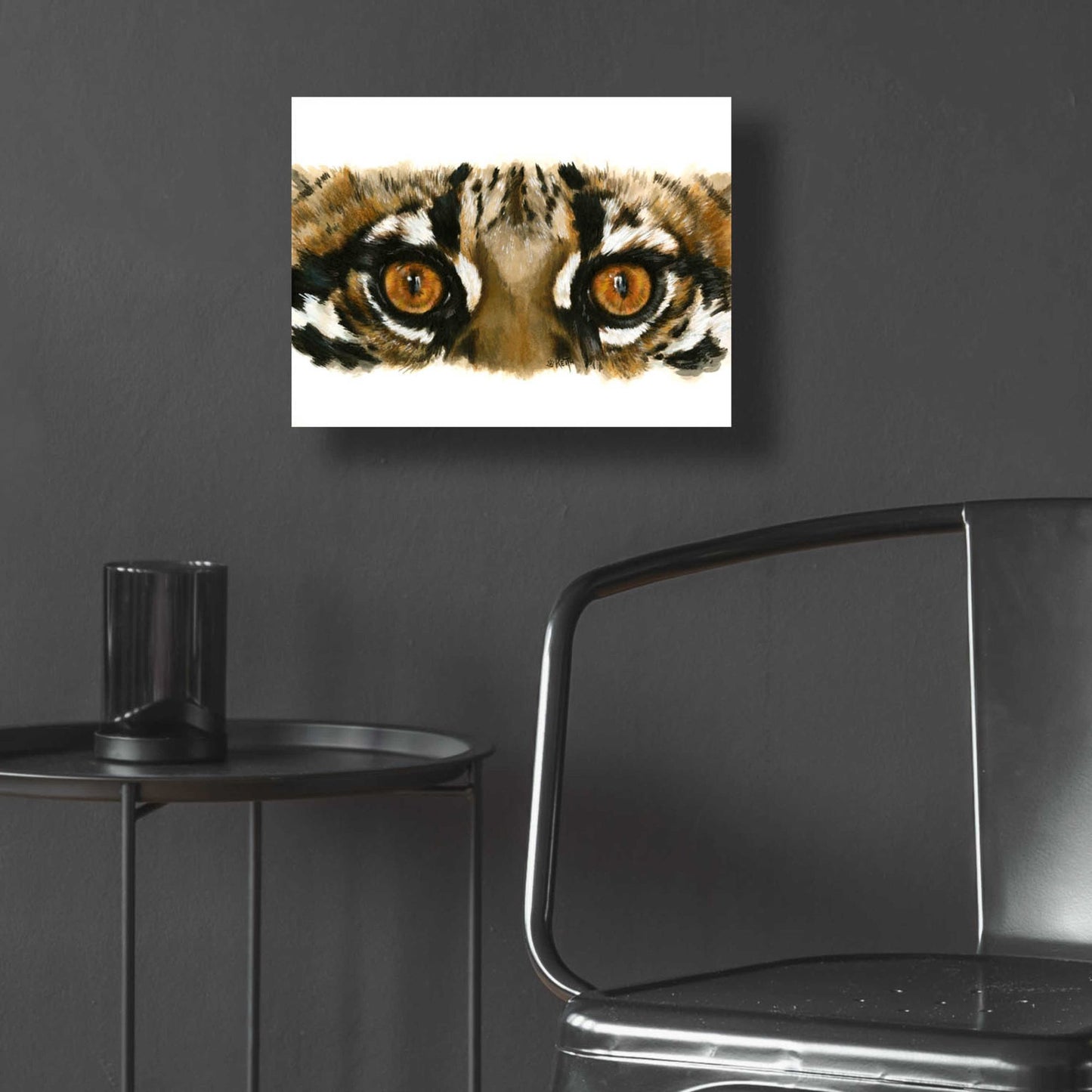 Epic Art 'Eye Catching Ocelot' by Barbara Keith, Acrylic Glass Wall Art,16x12