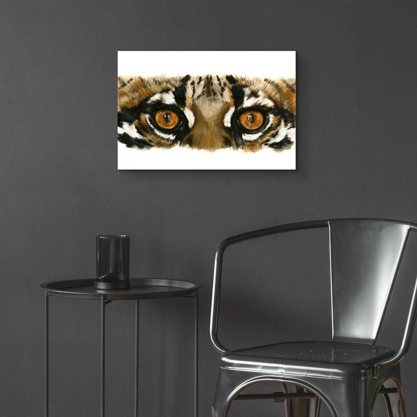 Epic Art 'Eye Catching Ocelot' by Barbara Keith, Acrylic Glass Wall Art,24x16