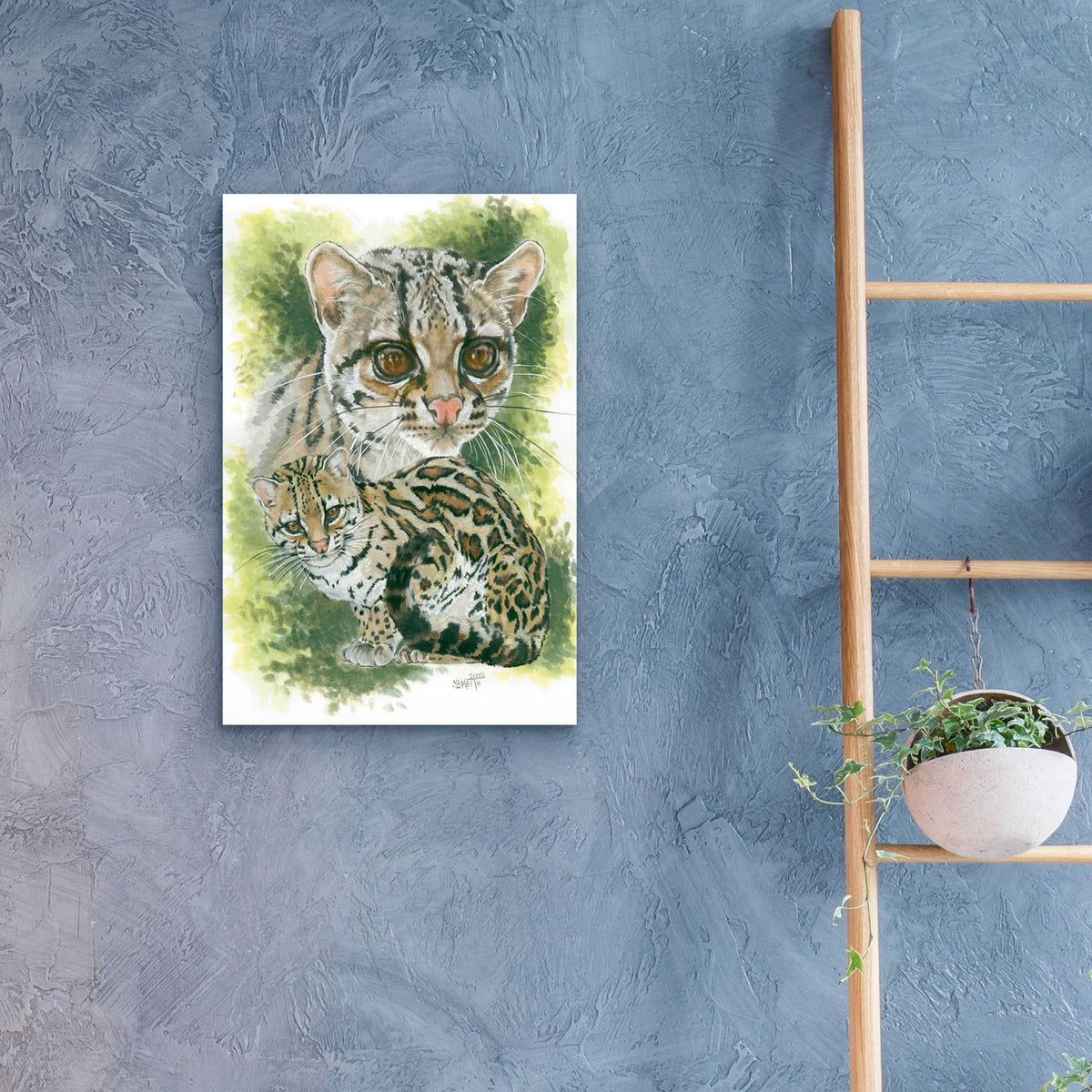 Bantom by Barbara Keith - 16x24 acrylic wall art in a room