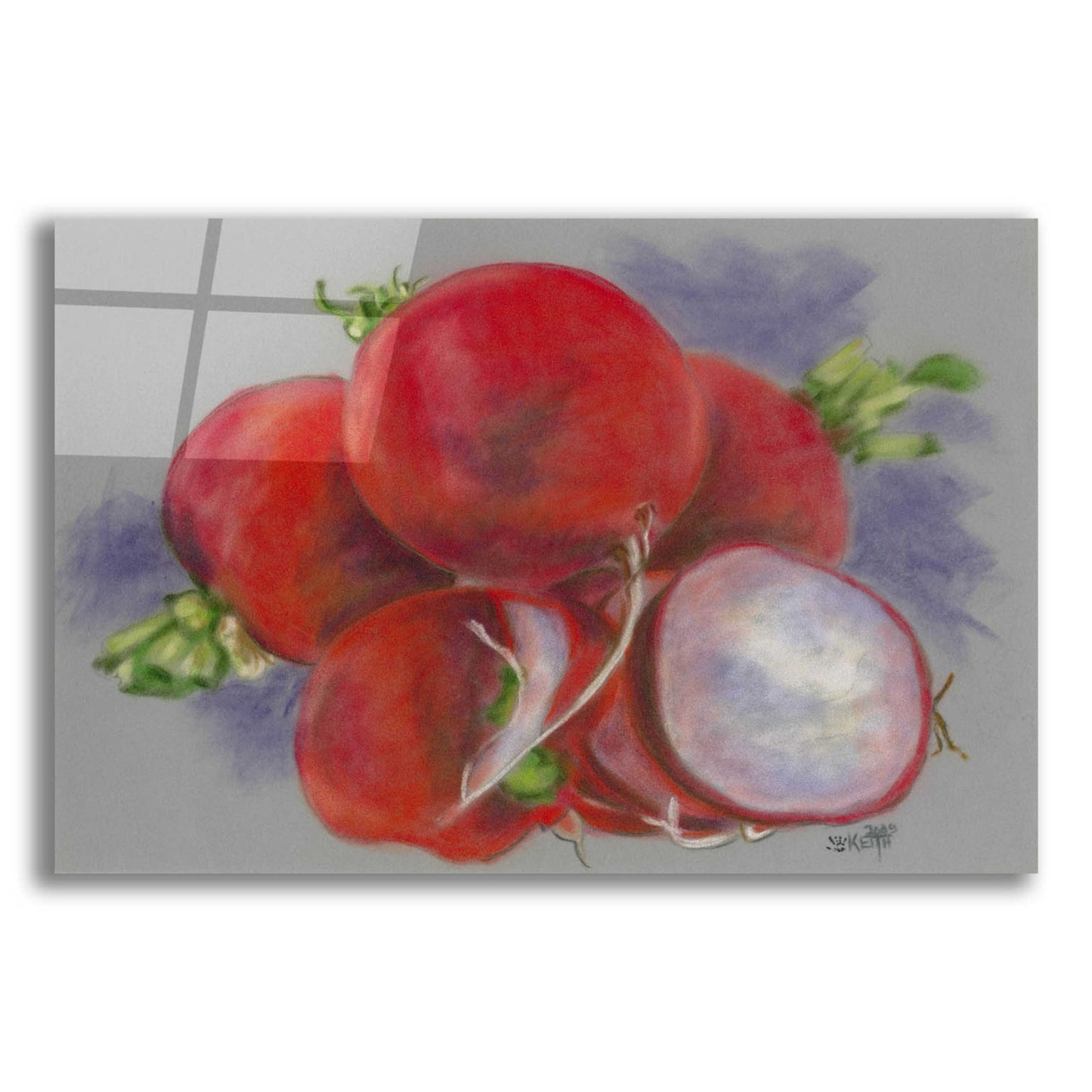 Epic Art 'Bunches' by Barbara Keith, Acrylic Glass Wall Art,16x12