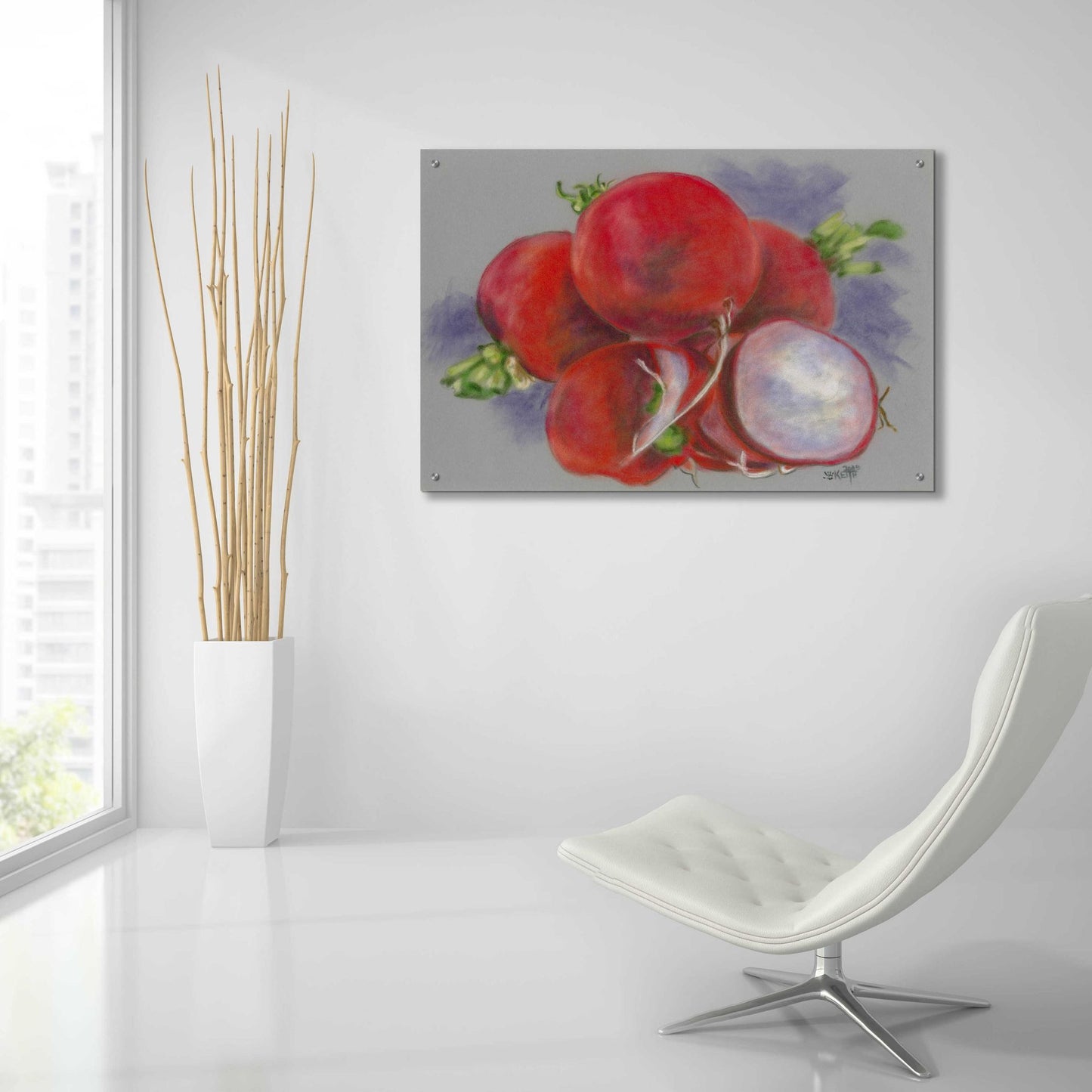 Epic Art 'Bunches' by Barbara Keith, Acrylic Glass Wall Art,36x24