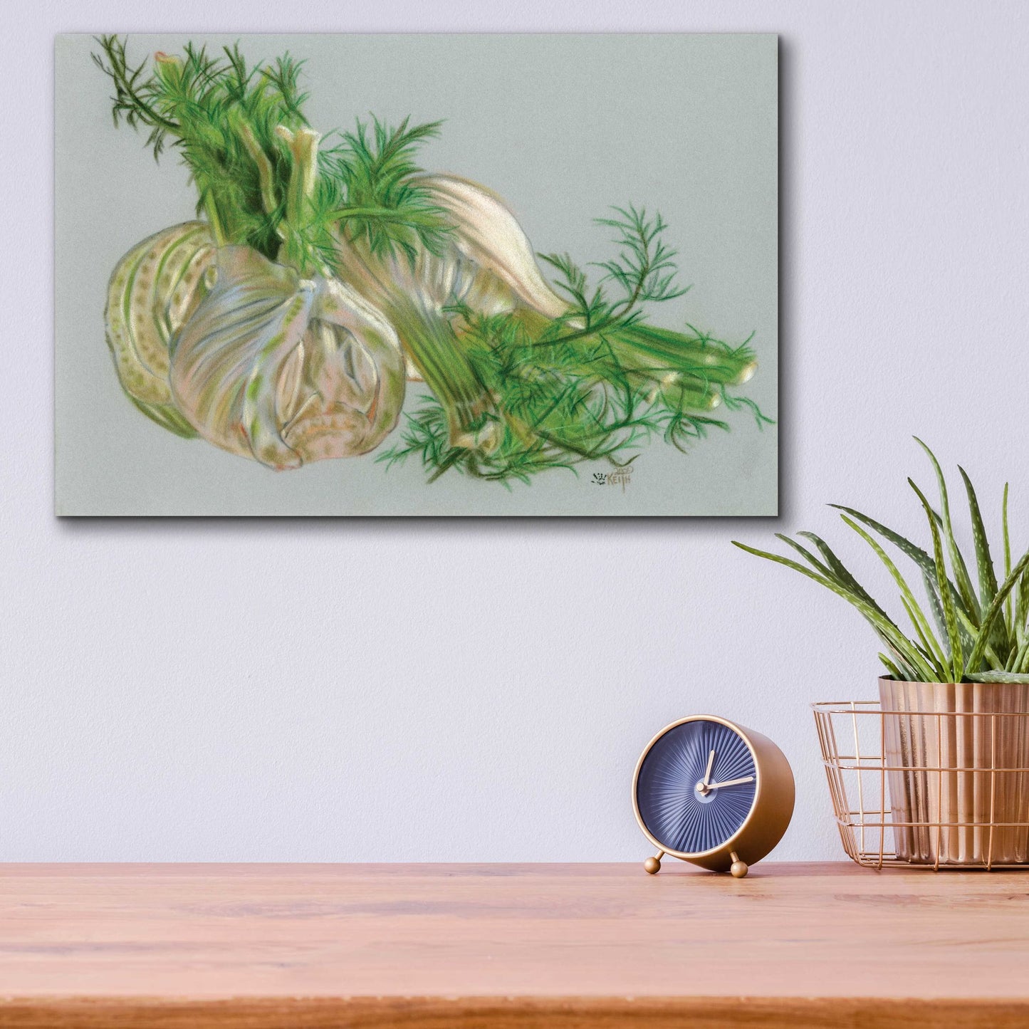 Epic Art 'Fennel' by Barbara Keith, Acrylic Glass Wall Art,16x12