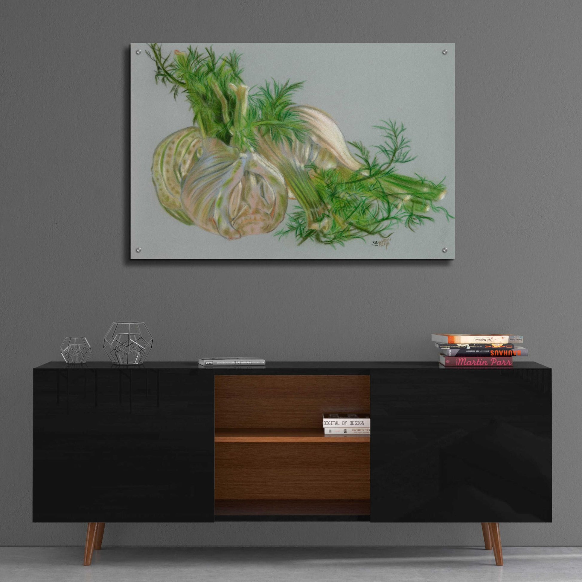 Epic Art 'Fennel' by Barbara Keith, Acrylic Glass Wall Art,36x24