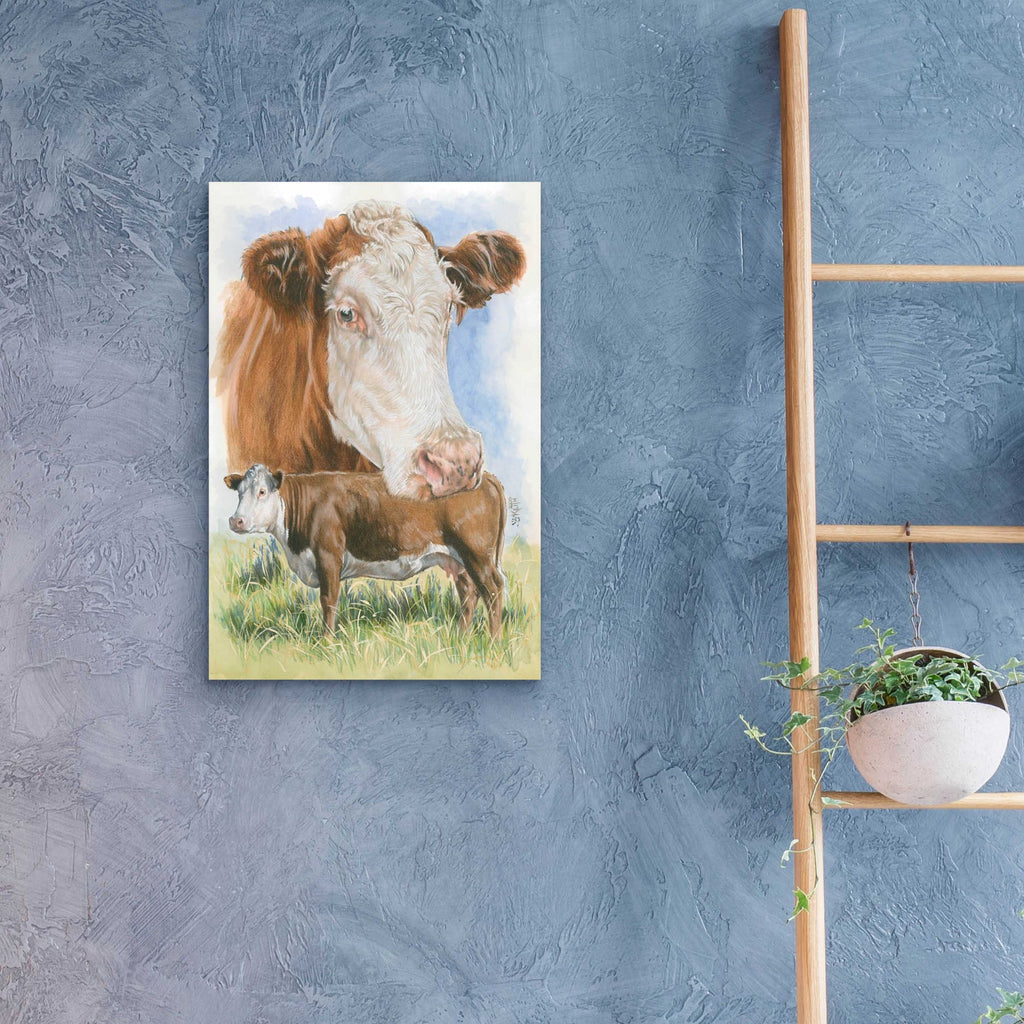 Epic Art 'Hereford' by Barbara Keith, Acrylic Glass Wall Art,16x24