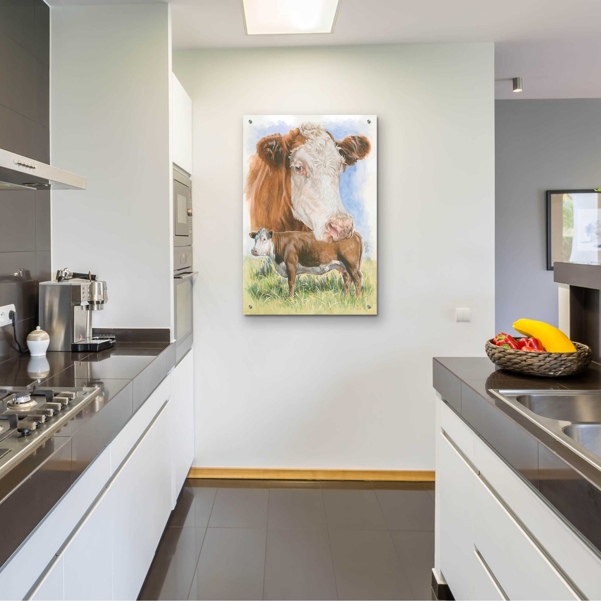 Epic Art 'Hereford' by Barbara Keith, Acrylic Glass Wall Art,24x36