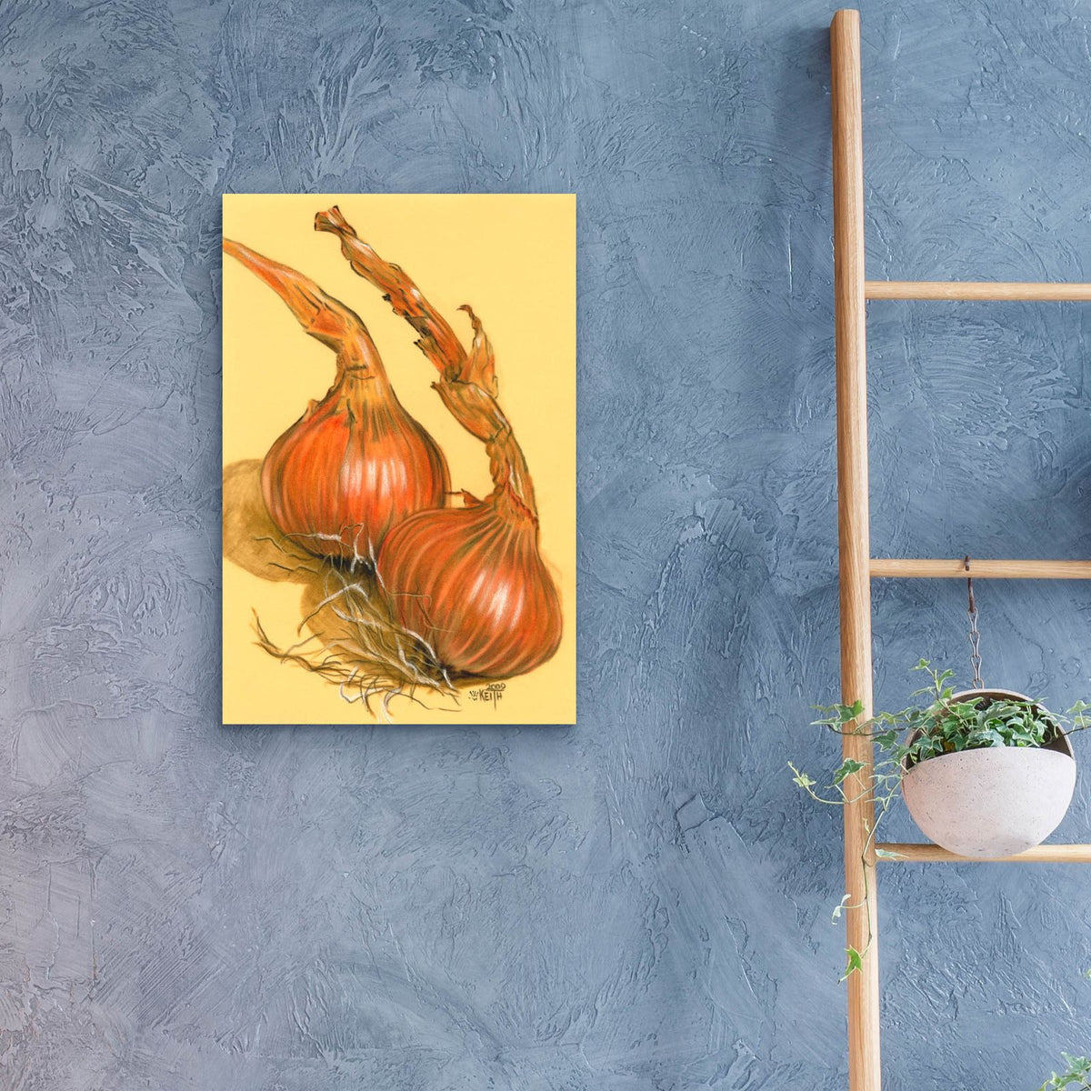 Spanish Onions by Barbara Keith - 16x24 acrylic wall art in a room