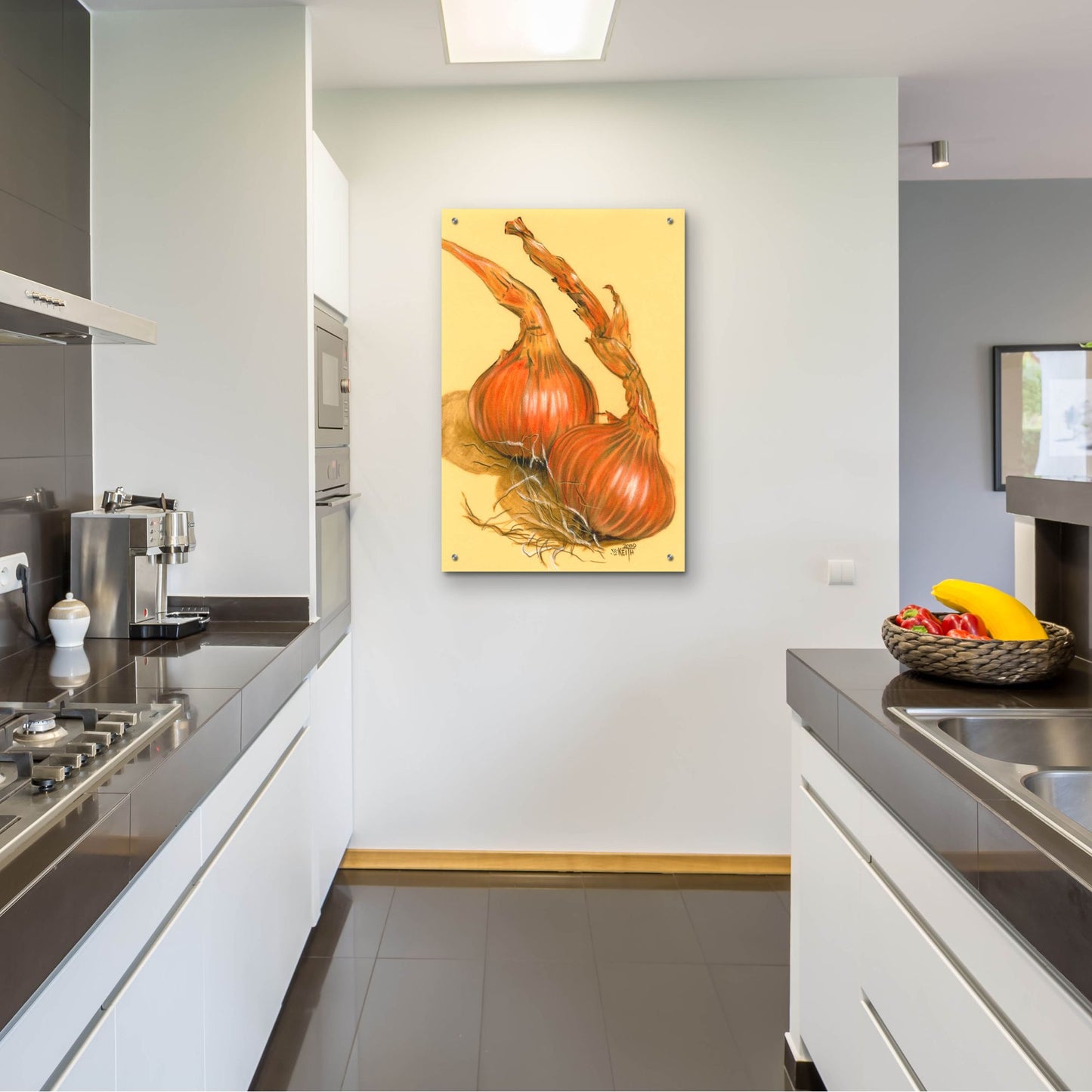 Epic Art 'Spanish Onions' by Barbara Keith, Acrylic Glass Wall Art,24x36
