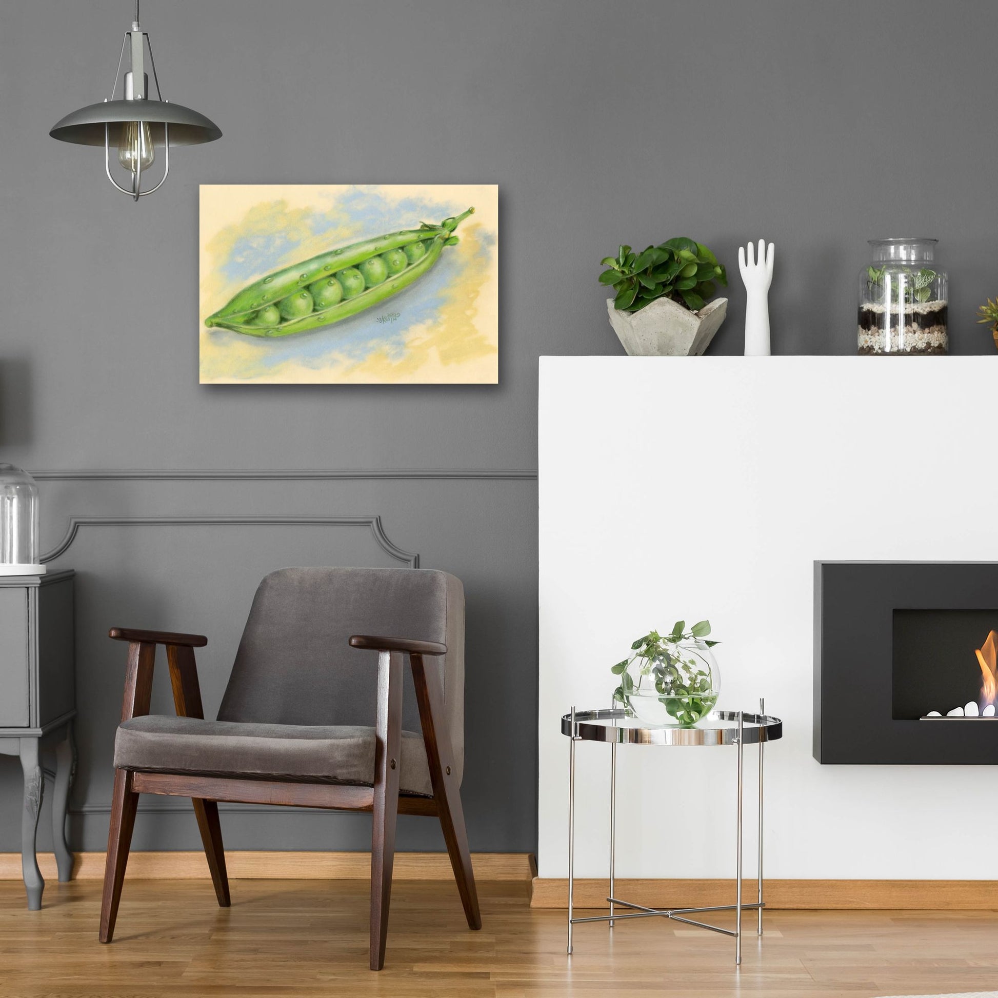 Epic Art 'Sugar Snap Peas' by Barbara Keith, Acrylic Glass Wall Art,24x16