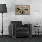 Snowy Owl by Barbara Keith - 24x16 acrylic wall art in a room