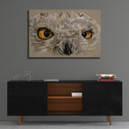 Snowy Owl by Barbara Keith - 36x24 acrylic wall art in a room