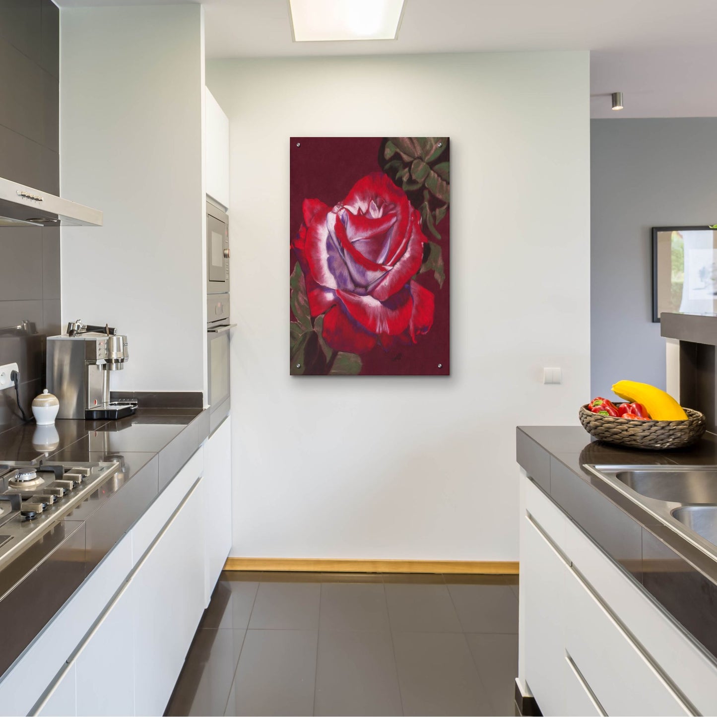 Epic Art 'Ruby' by Barbara Keith, Acrylic Glass Wall Art,24x36