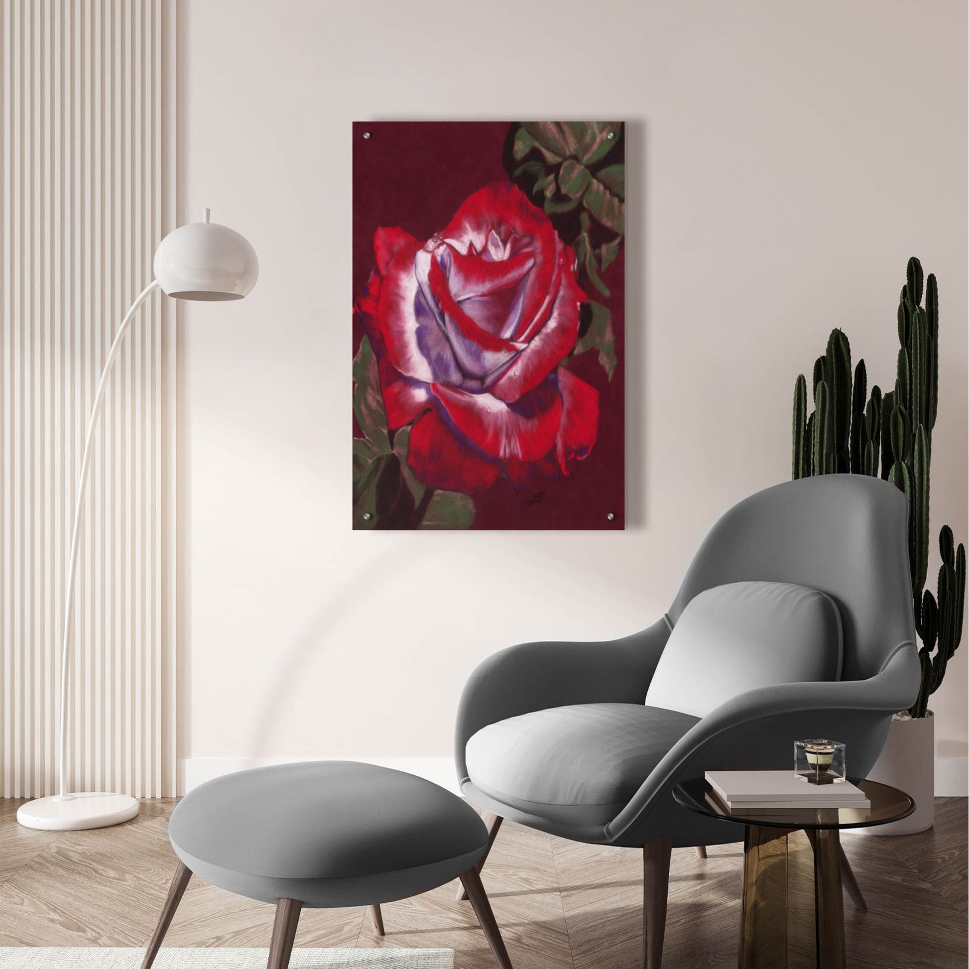 Epic Art 'Ruby' by Barbara Keith, Acrylic Glass Wall Art,24x36