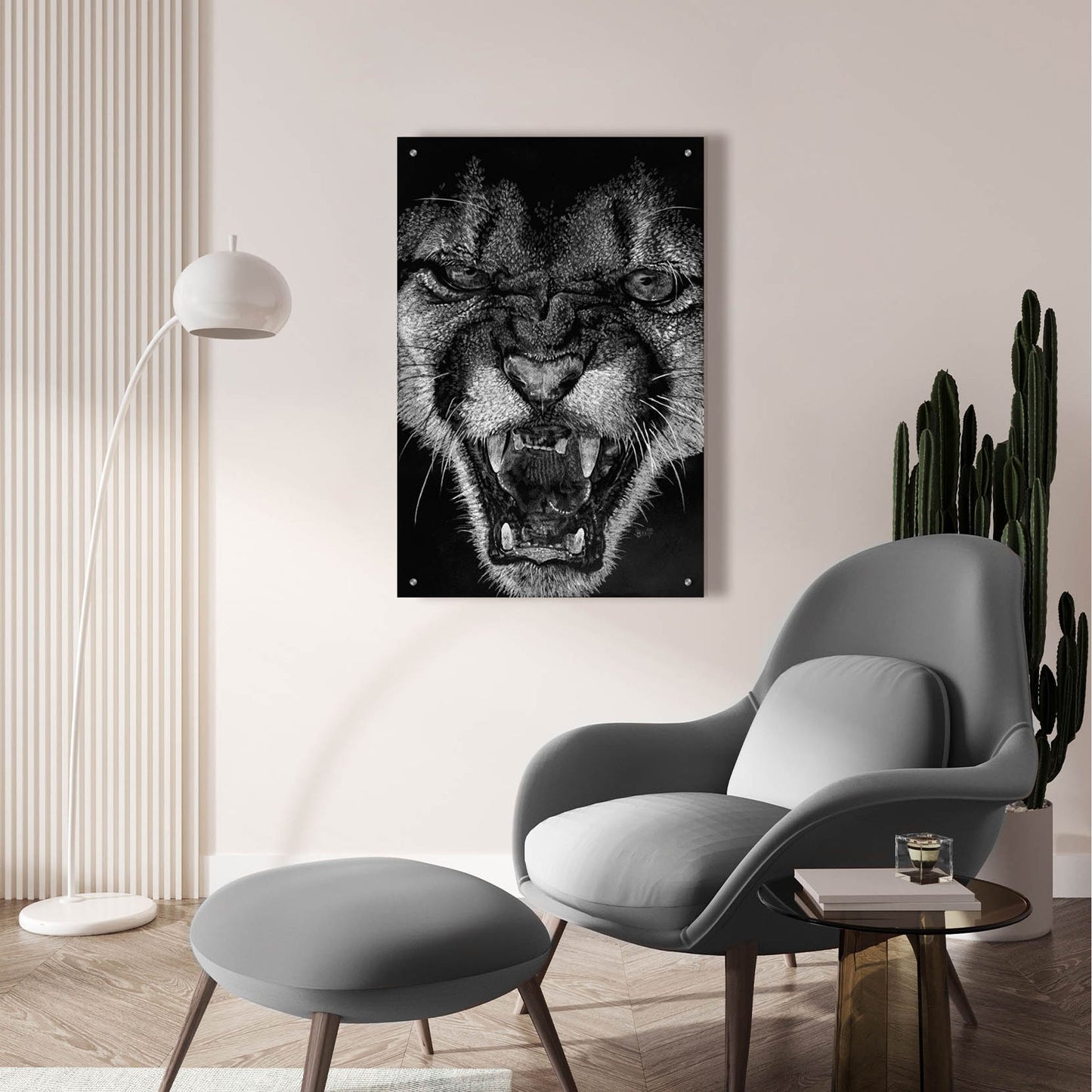 Epic Art 'Fury' by Barbara Keith, Acrylic Glass Wall Art,24x36