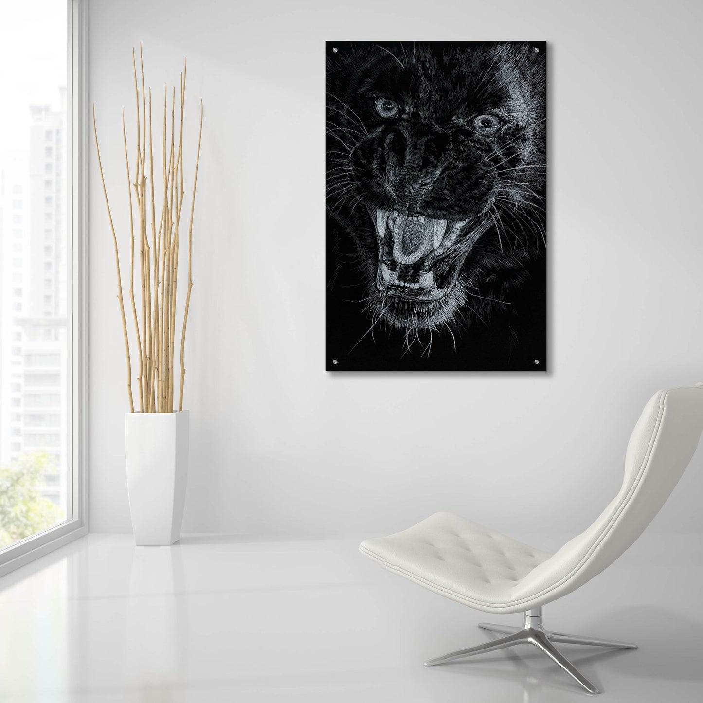 Epic Art 'Wrath' by Barbara Keith, Acrylic Glass Wall Art,24x36