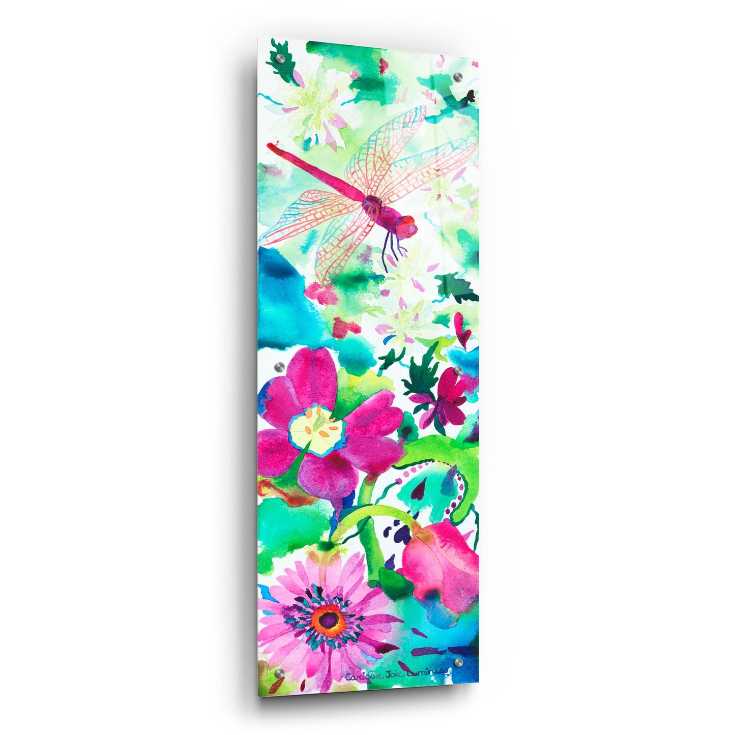 Epic Art 'Euphoric Release' by Carissa Luminess, Acrylic Glass Wall Art,12x36