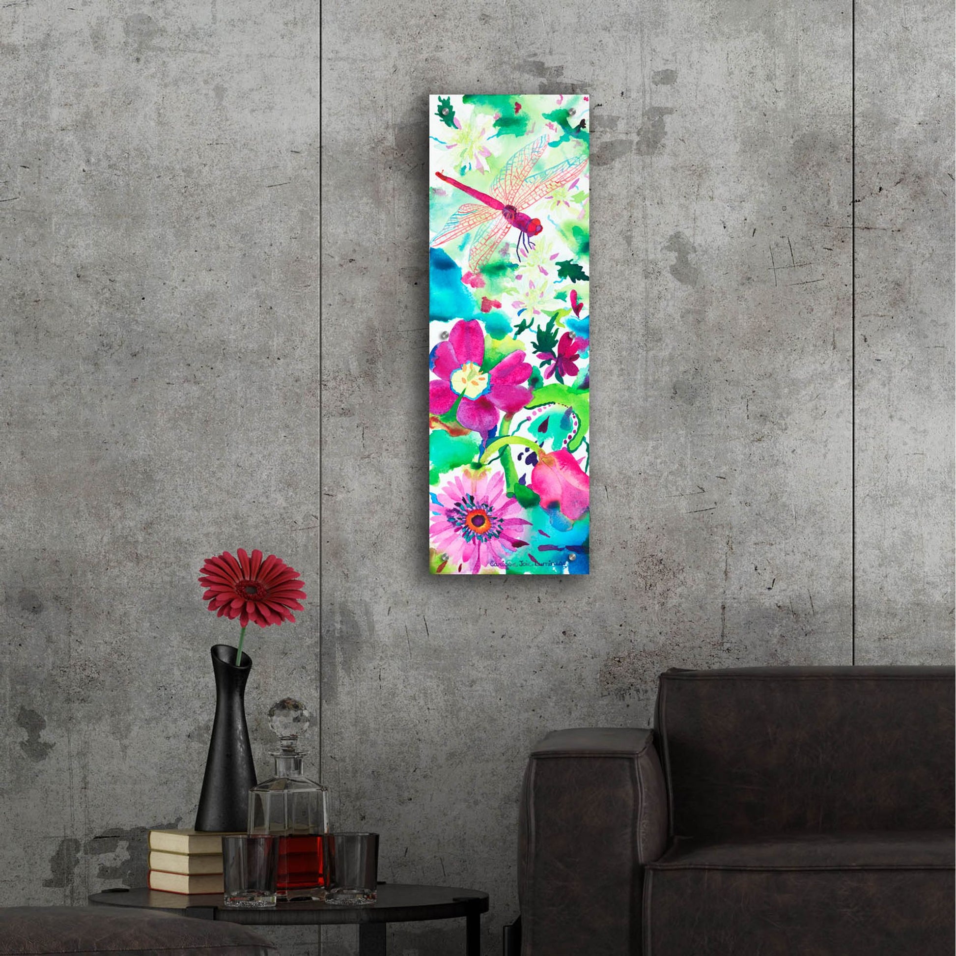 Epic Art 'Euphoric Release' by Carissa Luminess, Acrylic Glass Wall Art,12x36