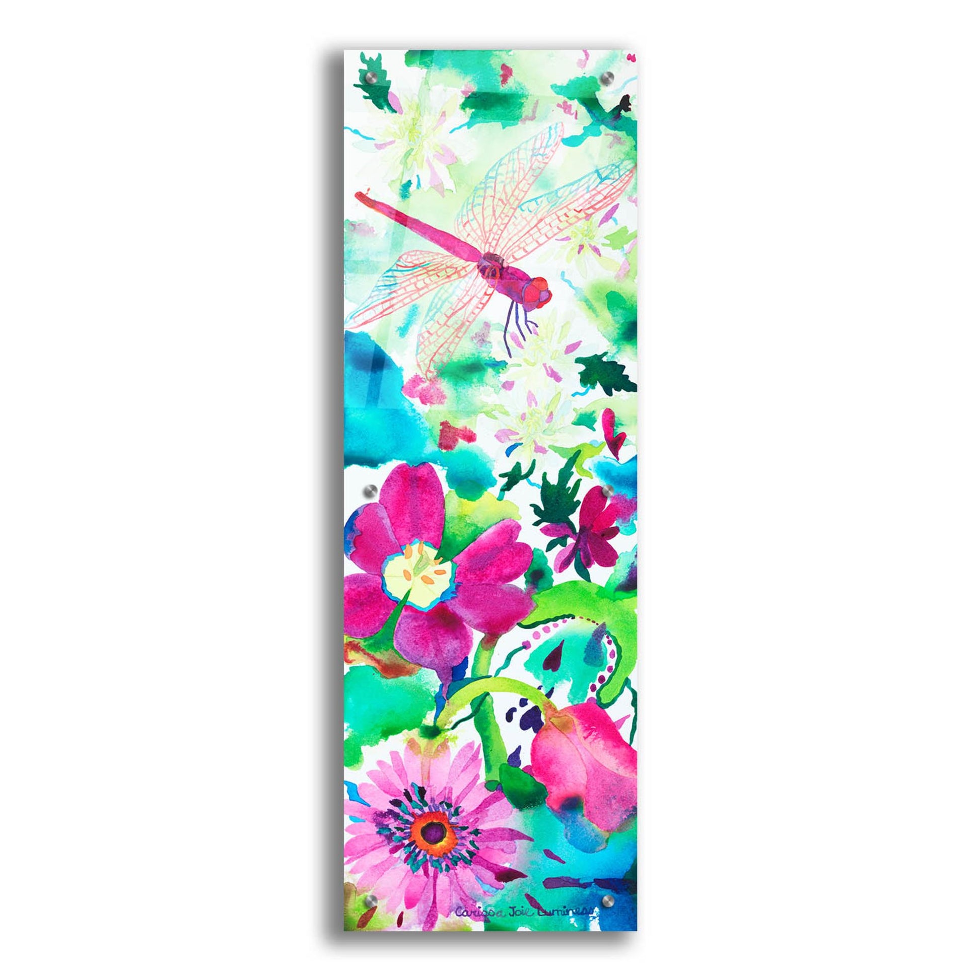 Epic Art 'Euphoric Release' by Carissa Luminess, Acrylic Glass Wall Art,12x36