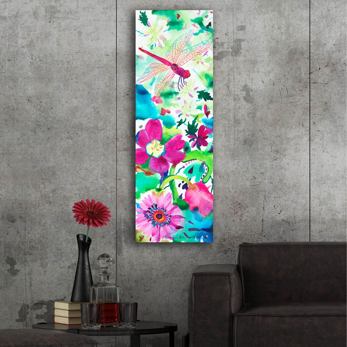 Epic Art 'Euphoric Release' by Carissa Luminess, Acrylic Glass Wall Art,16x48