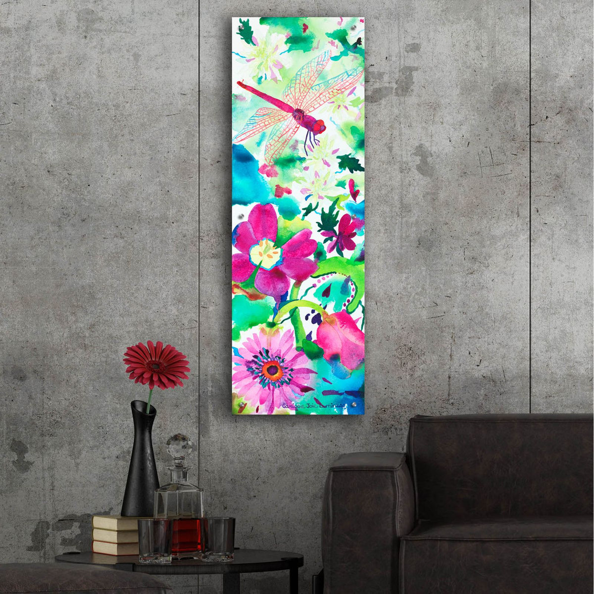 Euphoric Release by Carissa Luminess - 16x48 acrylic wall art in a room