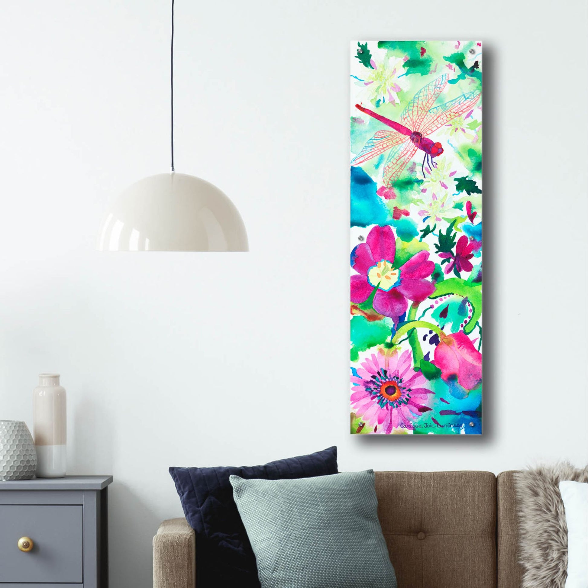 Epic Art 'Euphoric Release' by Carissa Luminess, Acrylic Glass Wall Art,16x48