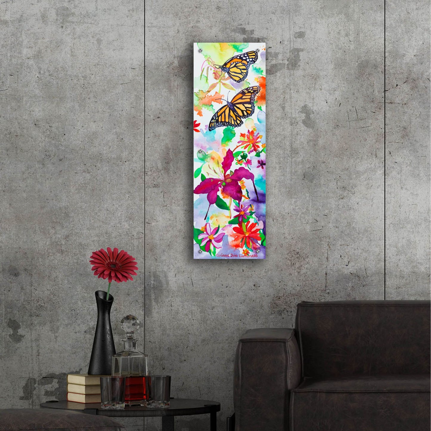 Epic Art 'Joy Bubble' by Carissa Luminess, Acrylic Glass Wall Art,12x36