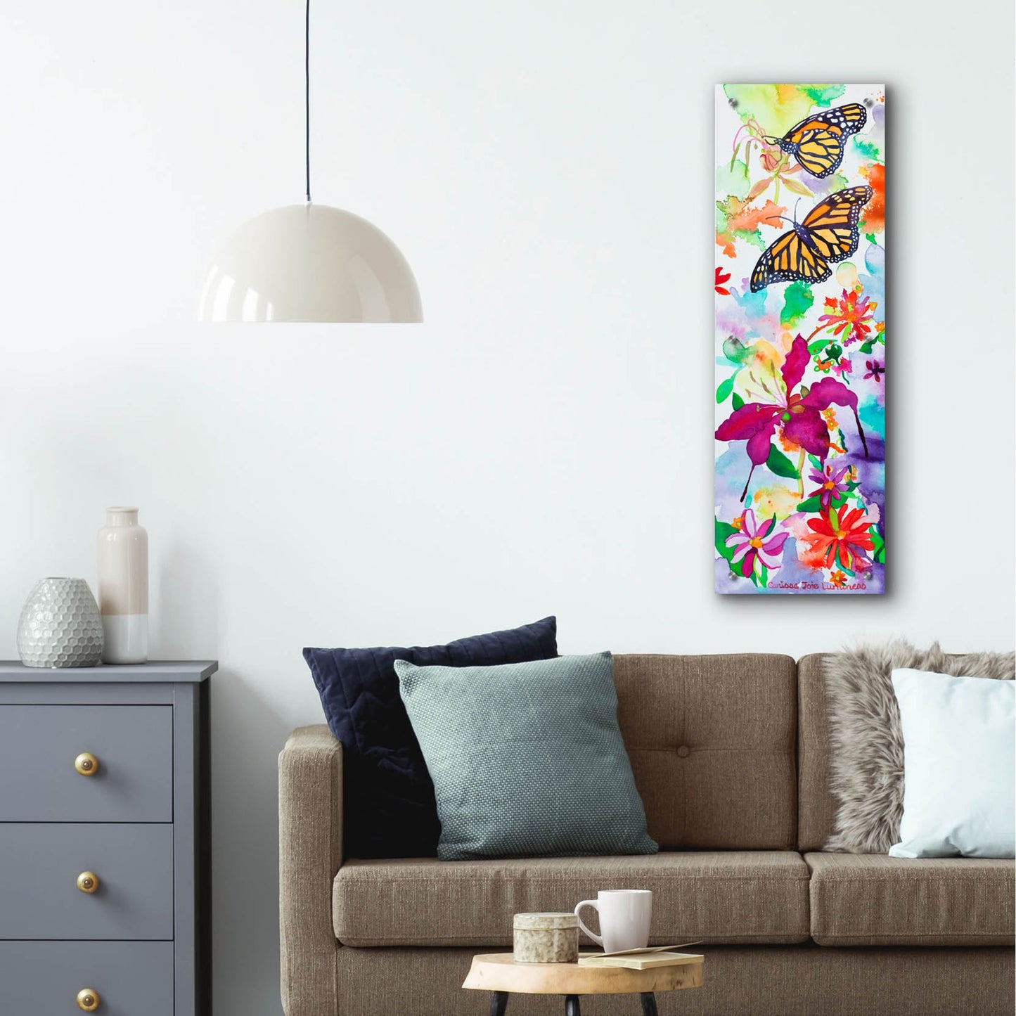 Epic Art 'Joy Bubble' by Carissa Luminess, Acrylic Glass Wall Art,12x36