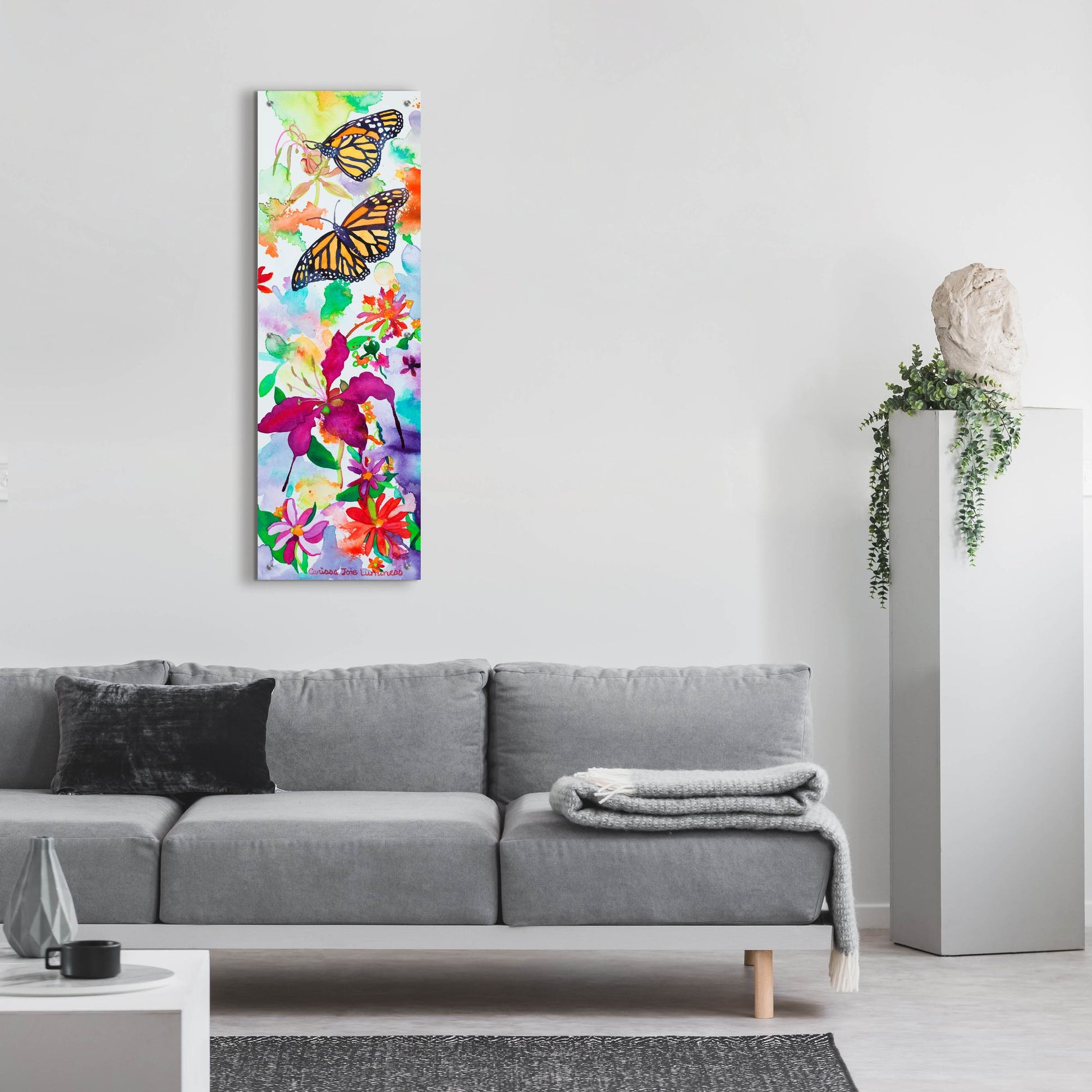 Epic Art 'Joy Bubble' by Carissa Luminess, Acrylic Glass Wall Art,16x48