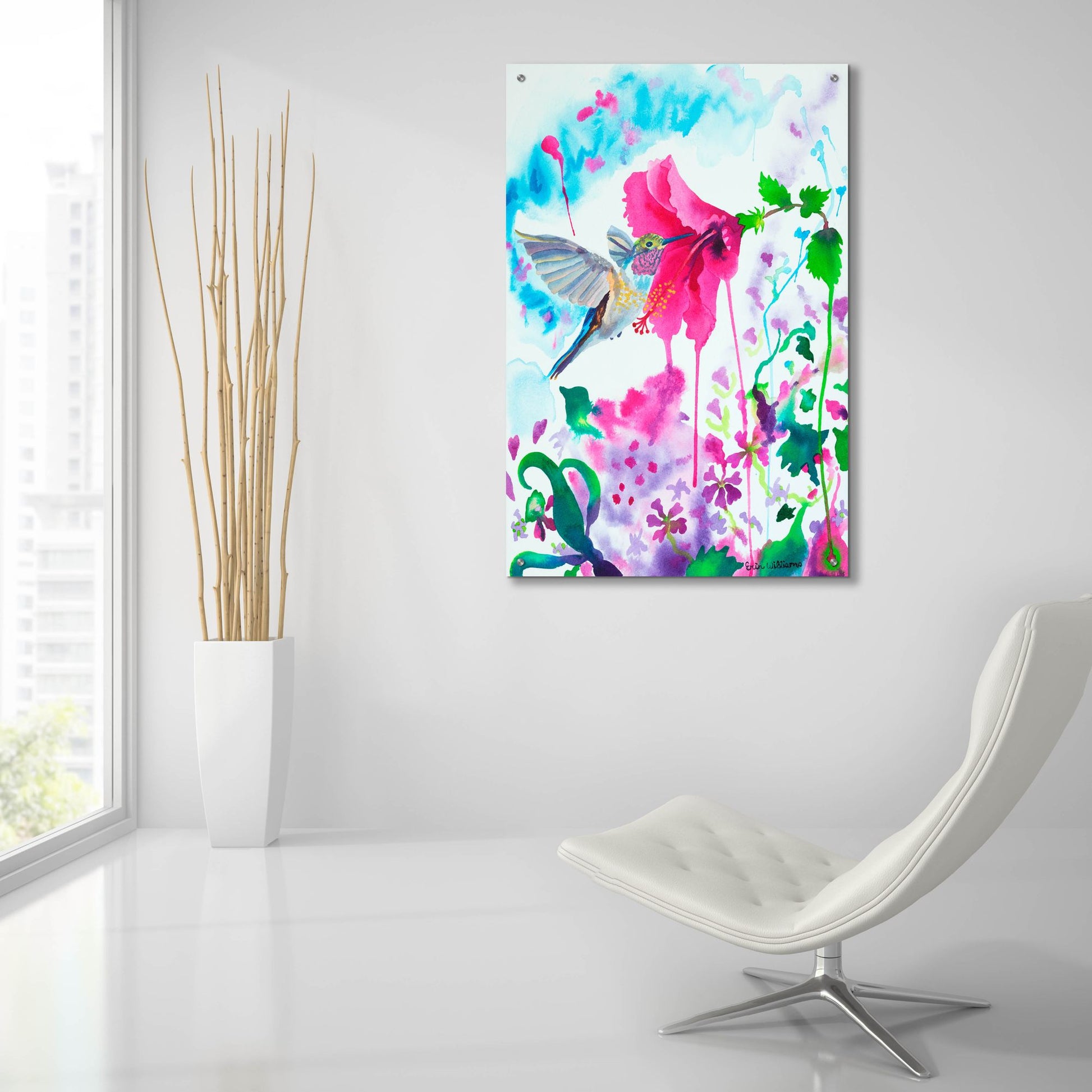 Epic Art 'Opening To Grace' by Carissa Luminess, Acrylic Glass Wall Art,24x36