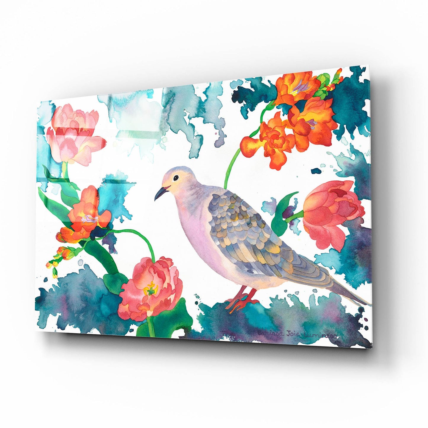 Epic Art 'Peace Dove' by Carissa Luminess, Acrylic Glass Wall Art,16x12