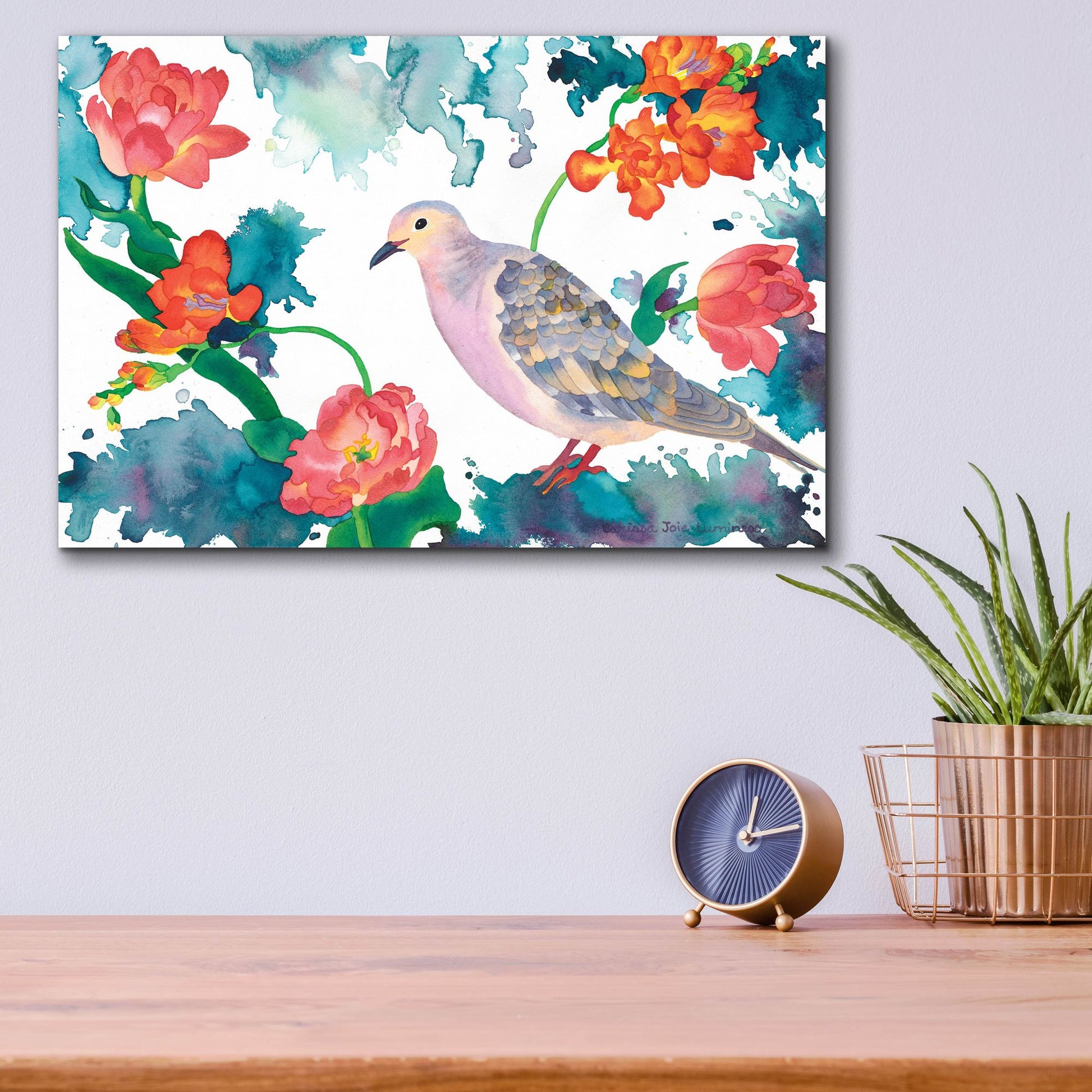 Epic Art 'Peace Dove' by Carissa Luminess, Acrylic Glass Wall Art,16x12