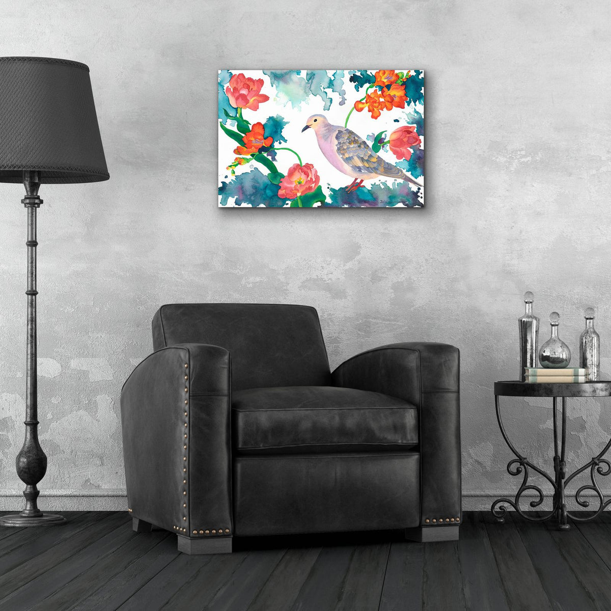 Peace Dove by Carissa Luminess - 24x16 acrylic wall art in a room