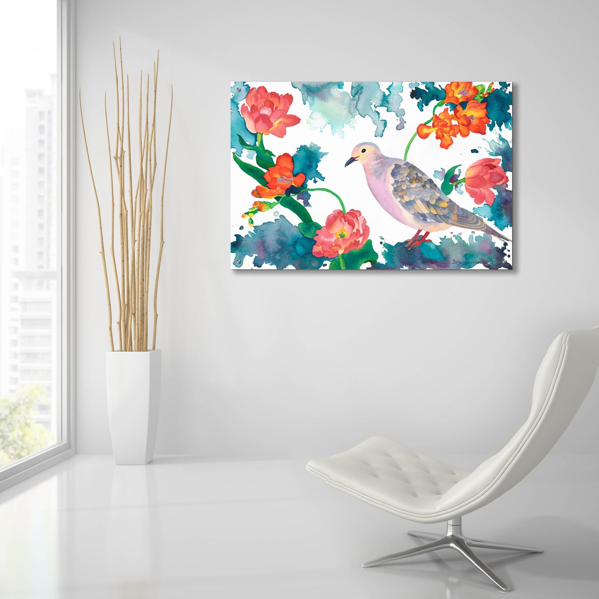 Epic Art 'Peace Dove' by Carissa Luminess, Acrylic Glass Wall Art,36x24