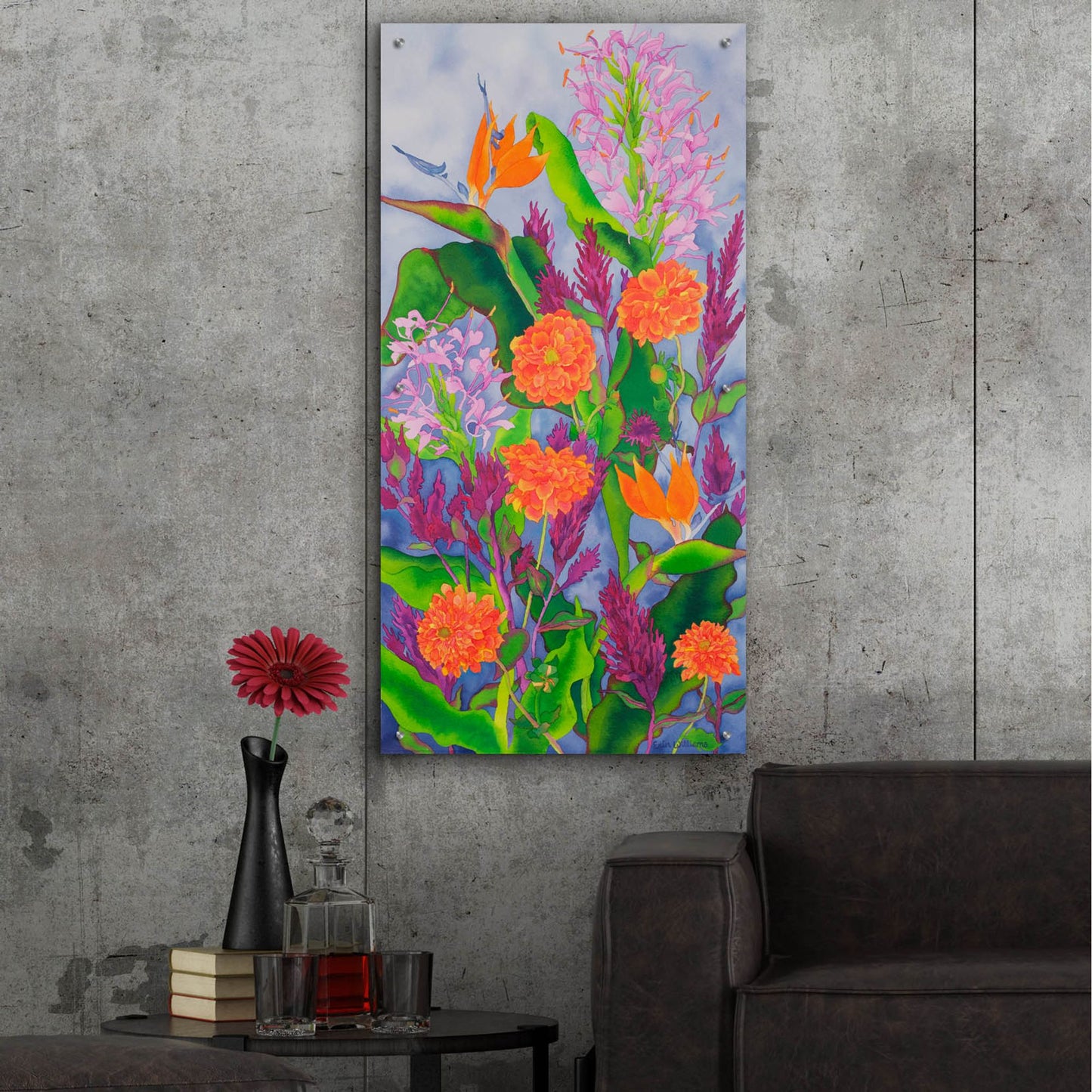 Epic Art 'Surrendering To Sweetness' by Carissa Luminess, Acrylic Glass Wall Art,24x48