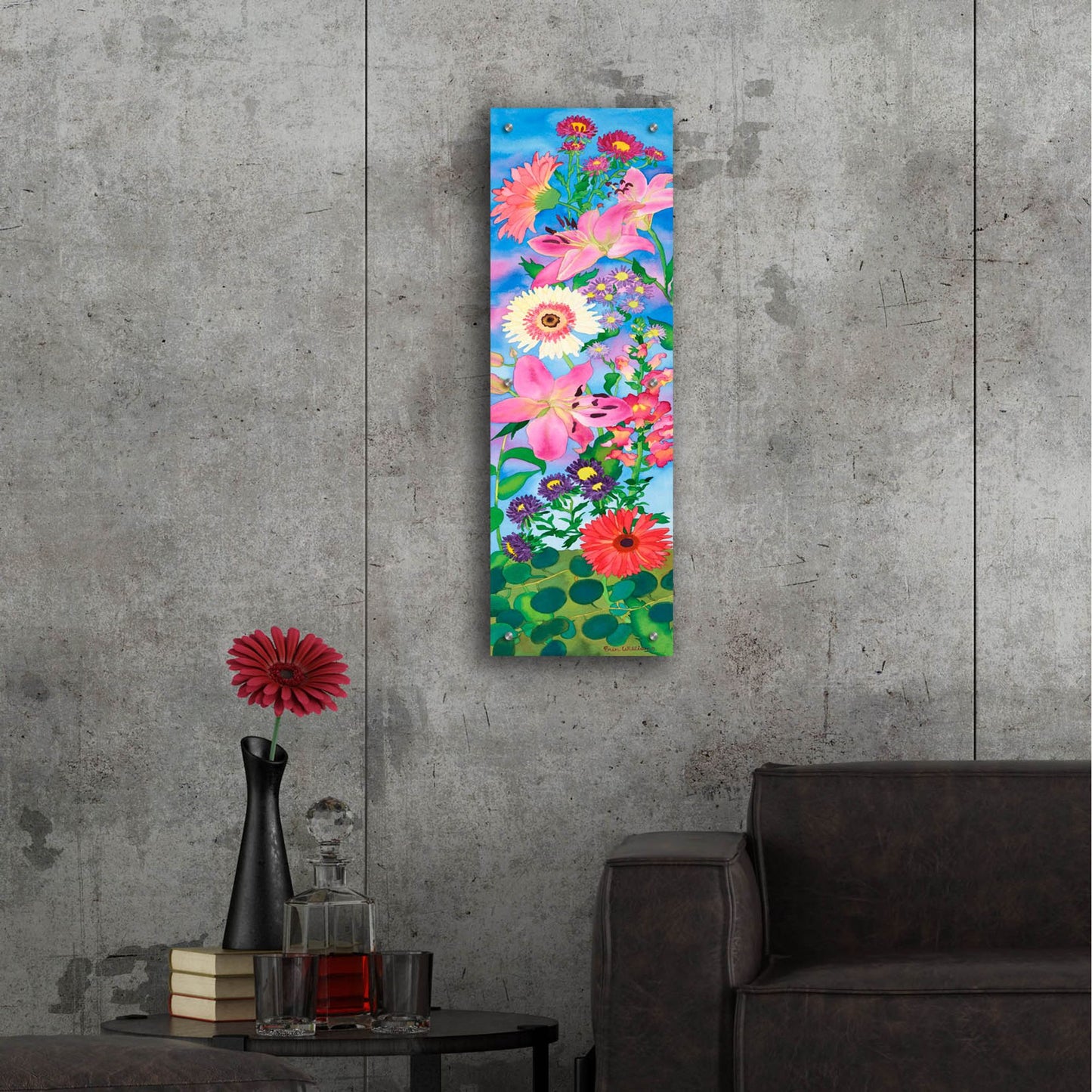 Epic Art 'Indian Summer Love' by Carissa Luminess, Acrylic Glass Wall Art,12x36