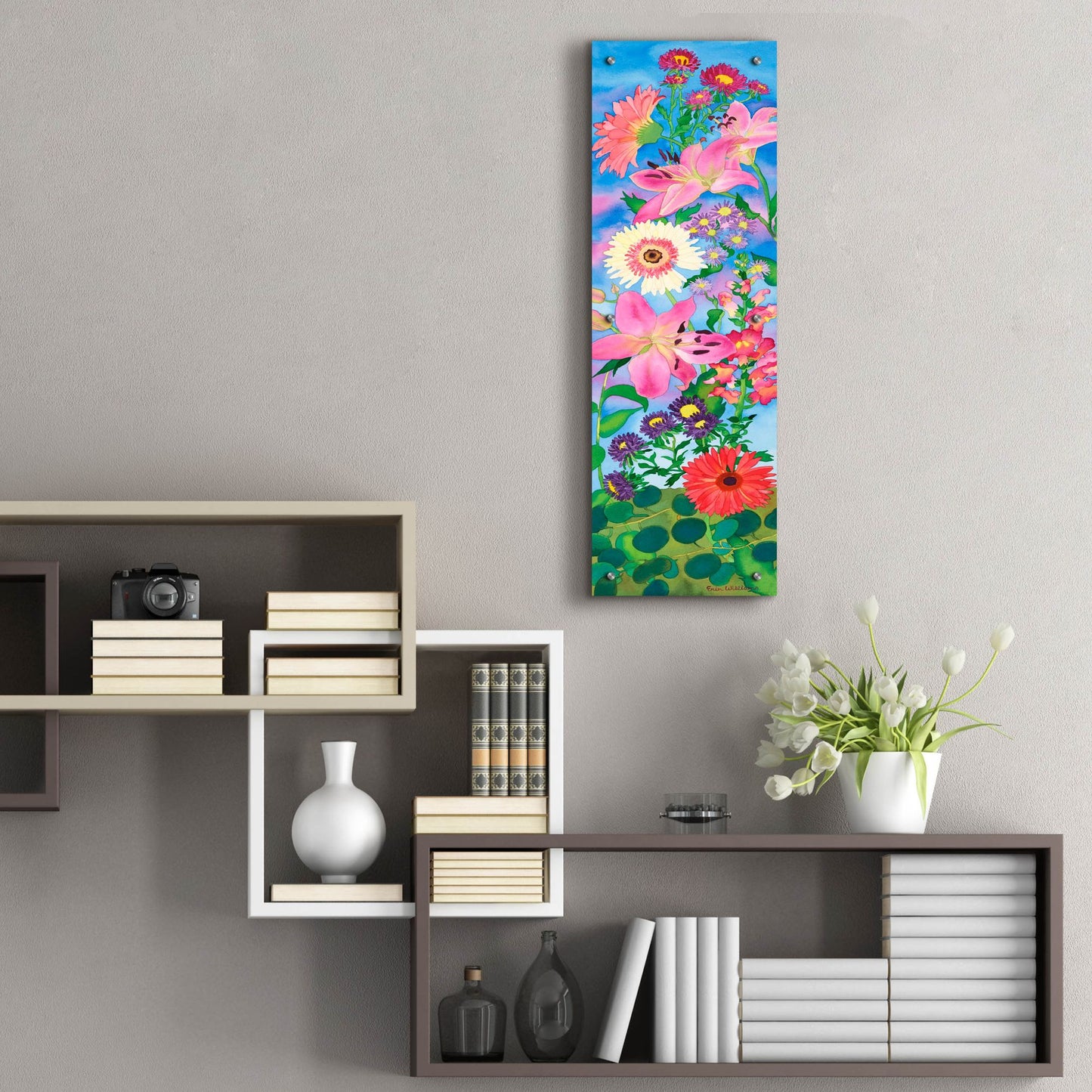 Epic Art 'Indian Summer Love' by Carissa Luminess, Acrylic Glass Wall Art,12x36