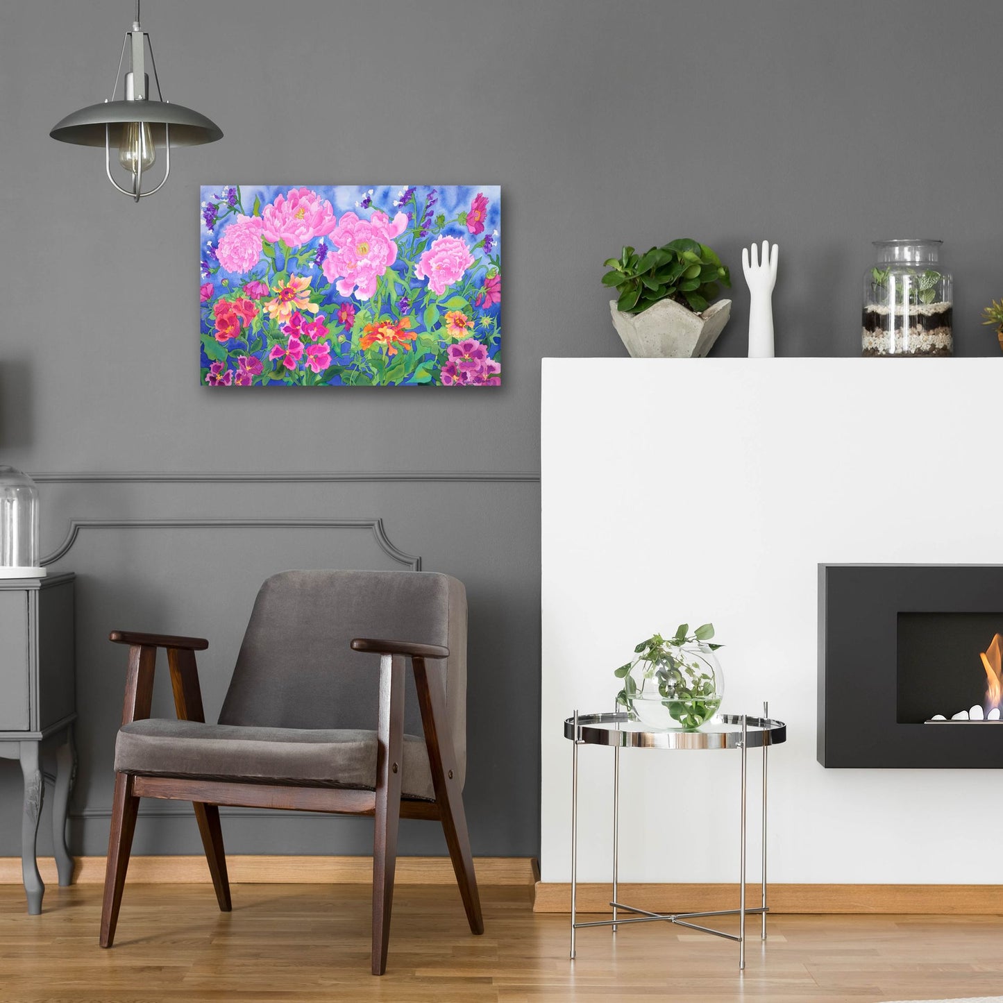 Epic Art 'Peony Magic' by Carissa Luminess, Acrylic Glass Wall Art,24x16