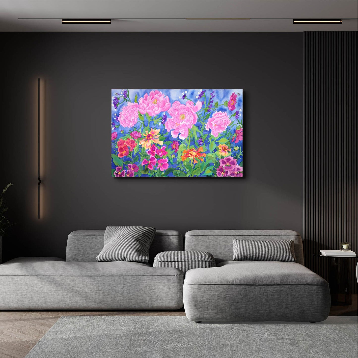 Epic Art 'Peony Magic' by Carissa Luminess, Acrylic Glass Wall Art,36x24