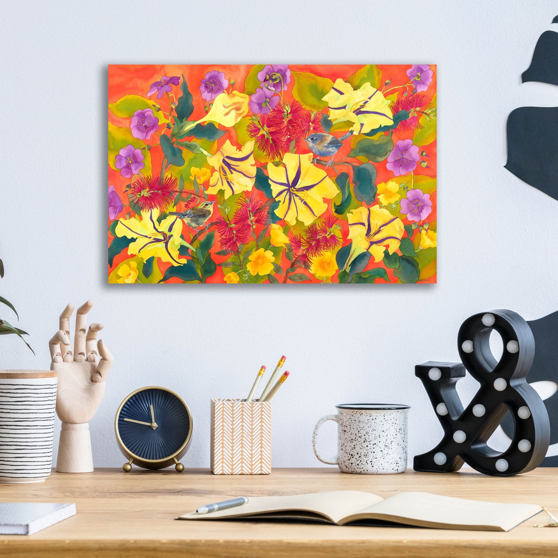 Epic Art 'Spring Joy' by Carissa Luminess, Acrylic Glass Wall Art,16x12