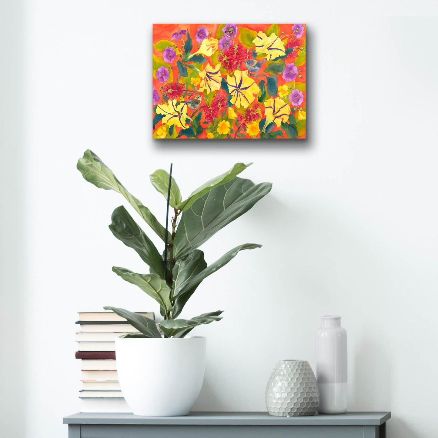 Epic Art 'Spring Joy' by Carissa Luminess, Acrylic Glass Wall Art,16x12