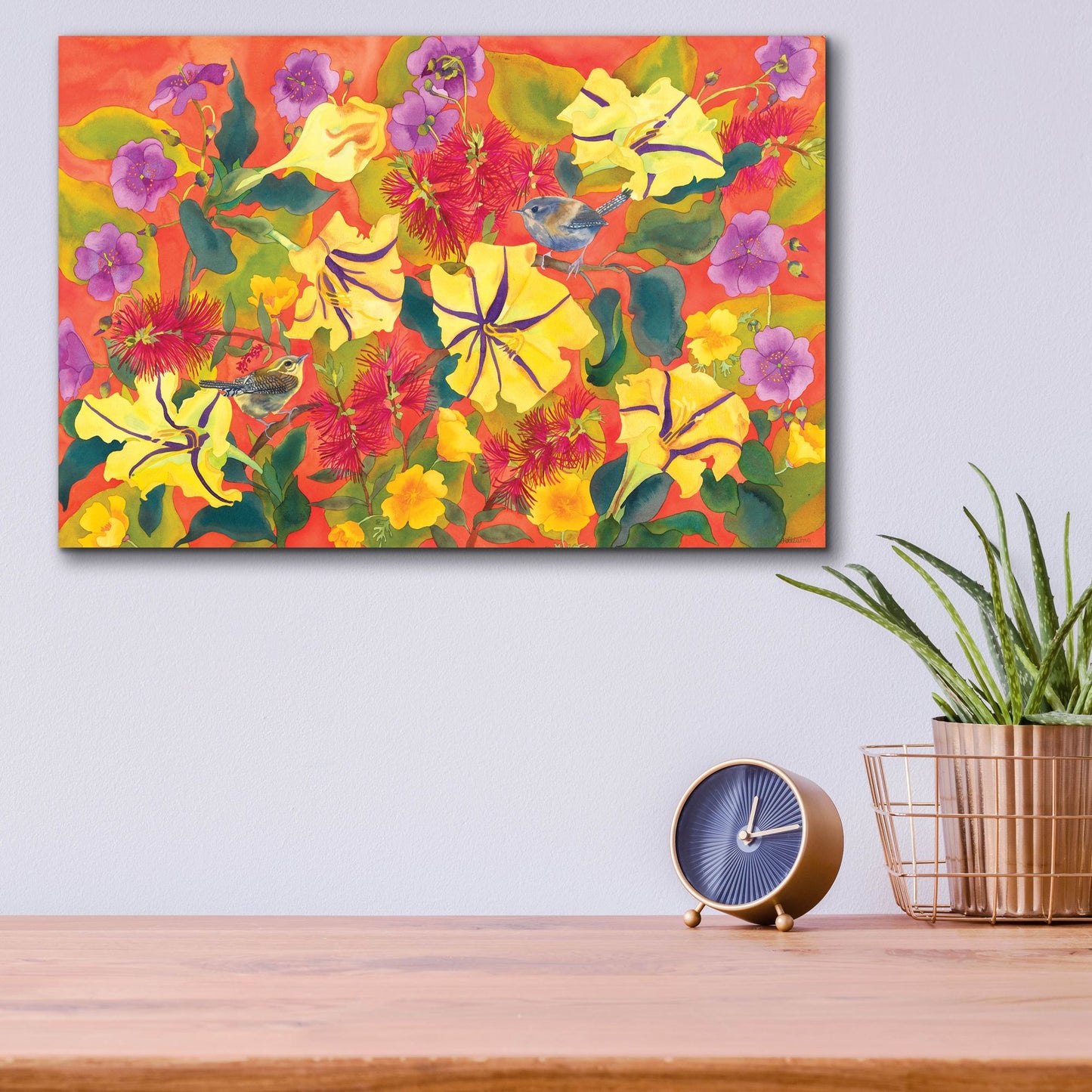 Epic Art 'Spring Joy' by Carissa Luminess, Acrylic Glass Wall Art,16x12